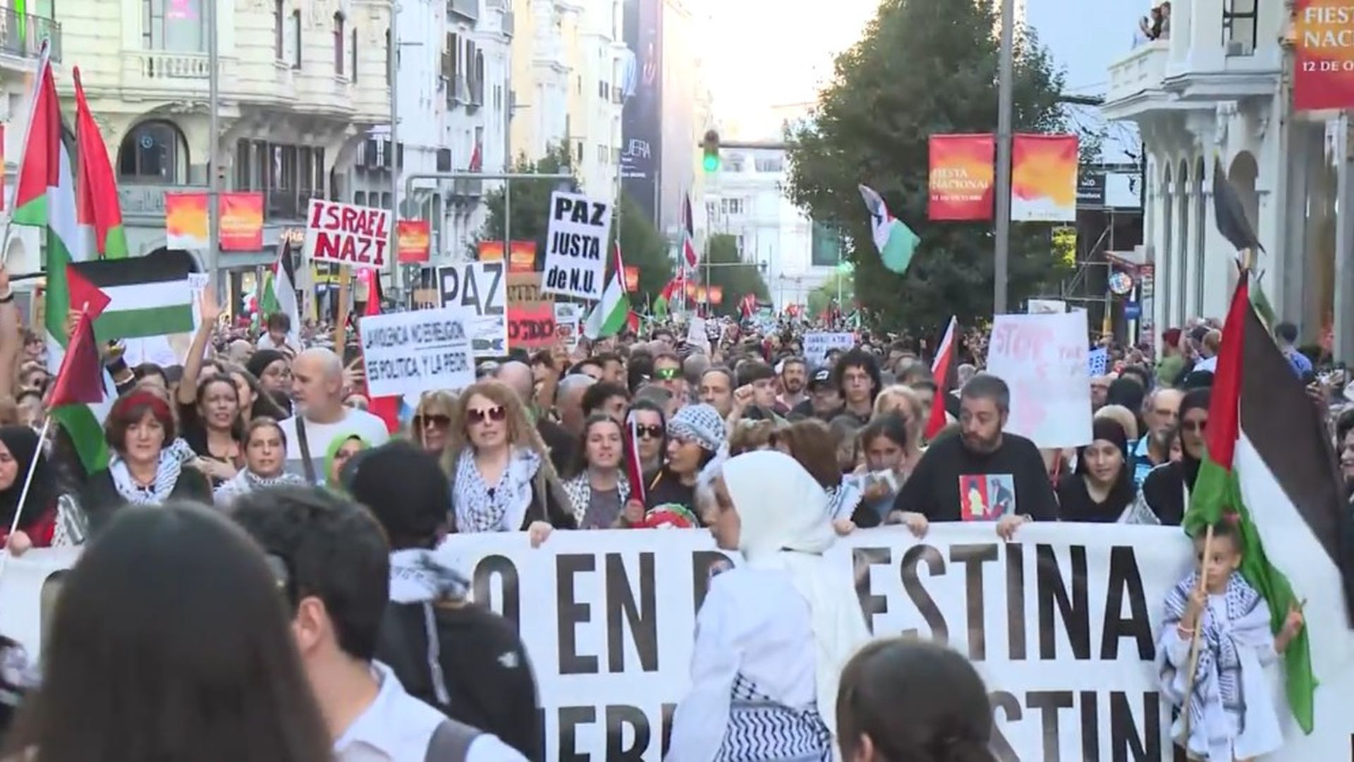 España se echa a la calle por Palestina