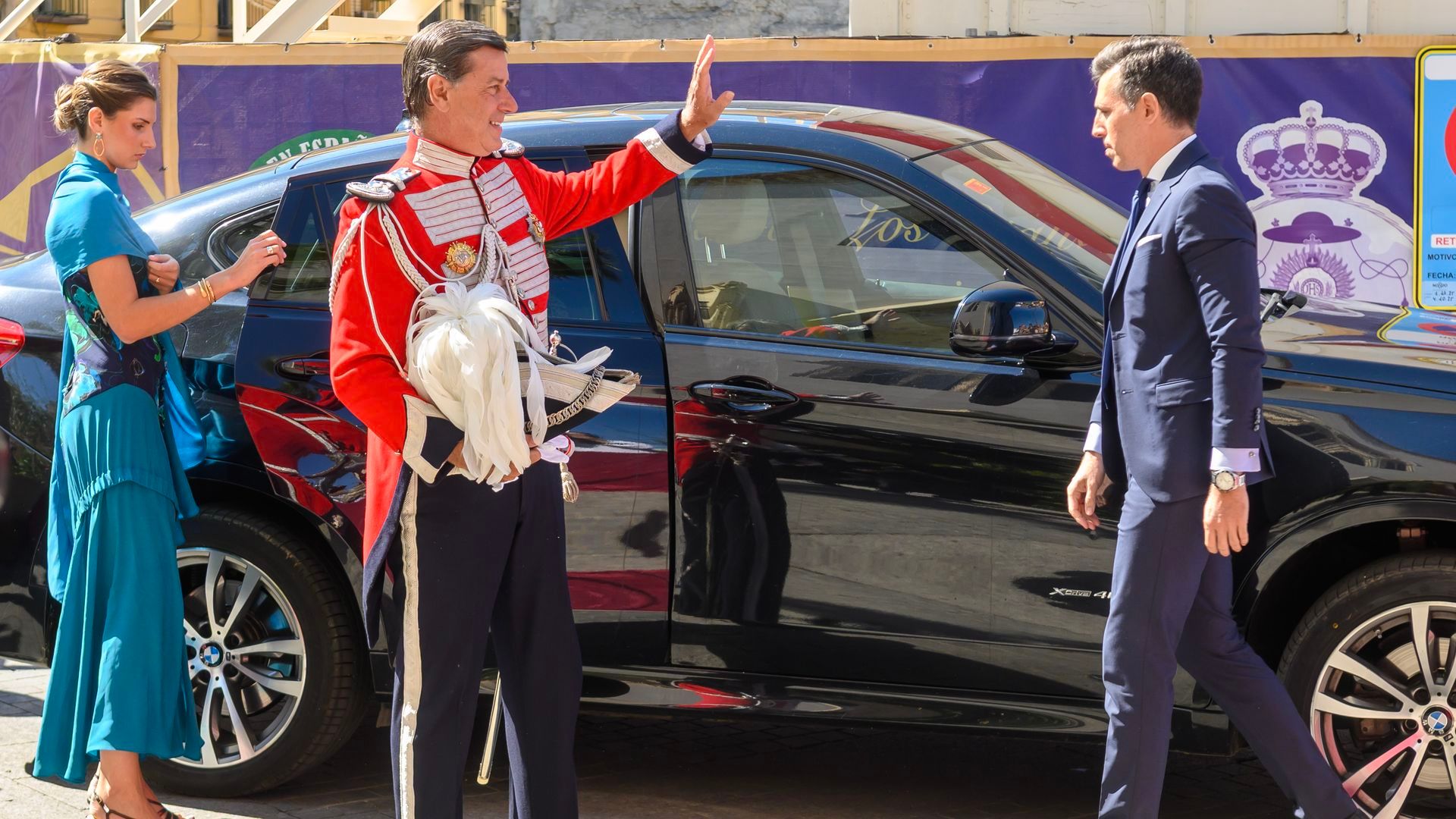 Las imágenes de la llegada de los novios