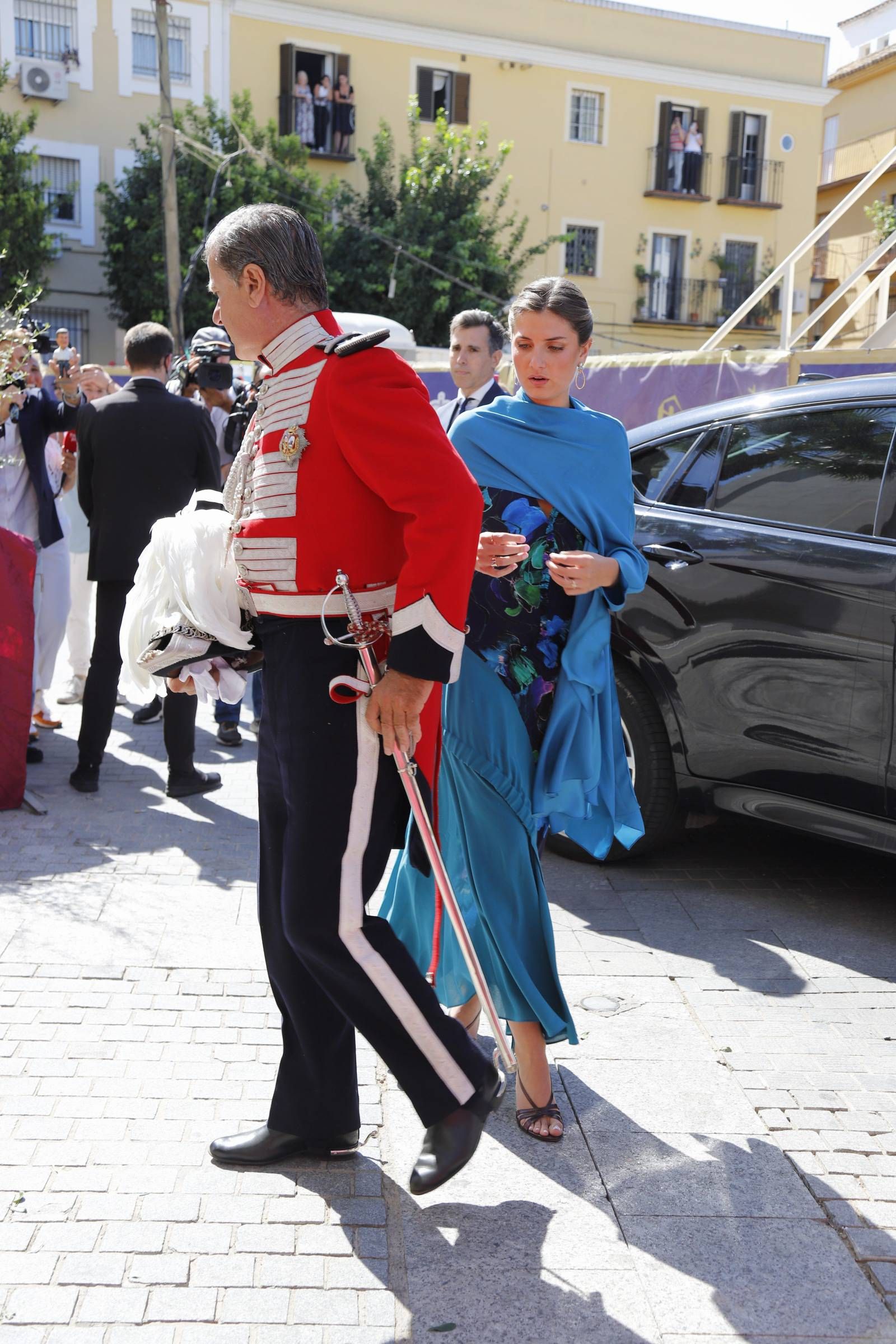 El look de madrina de Amina Martínez de Irujo