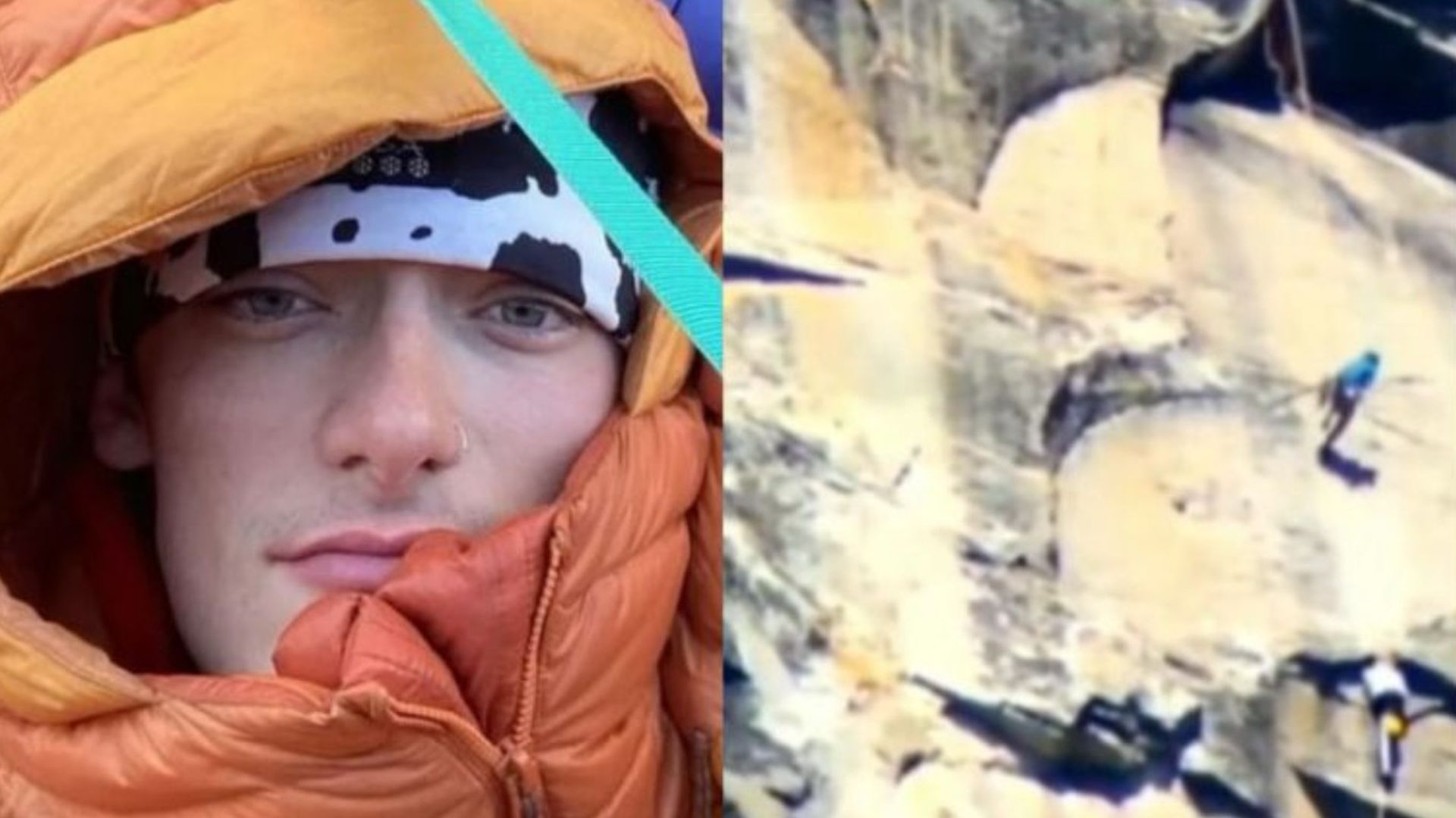 Las espectaculares imágenes de la caída mortal del escalador Balin Miller