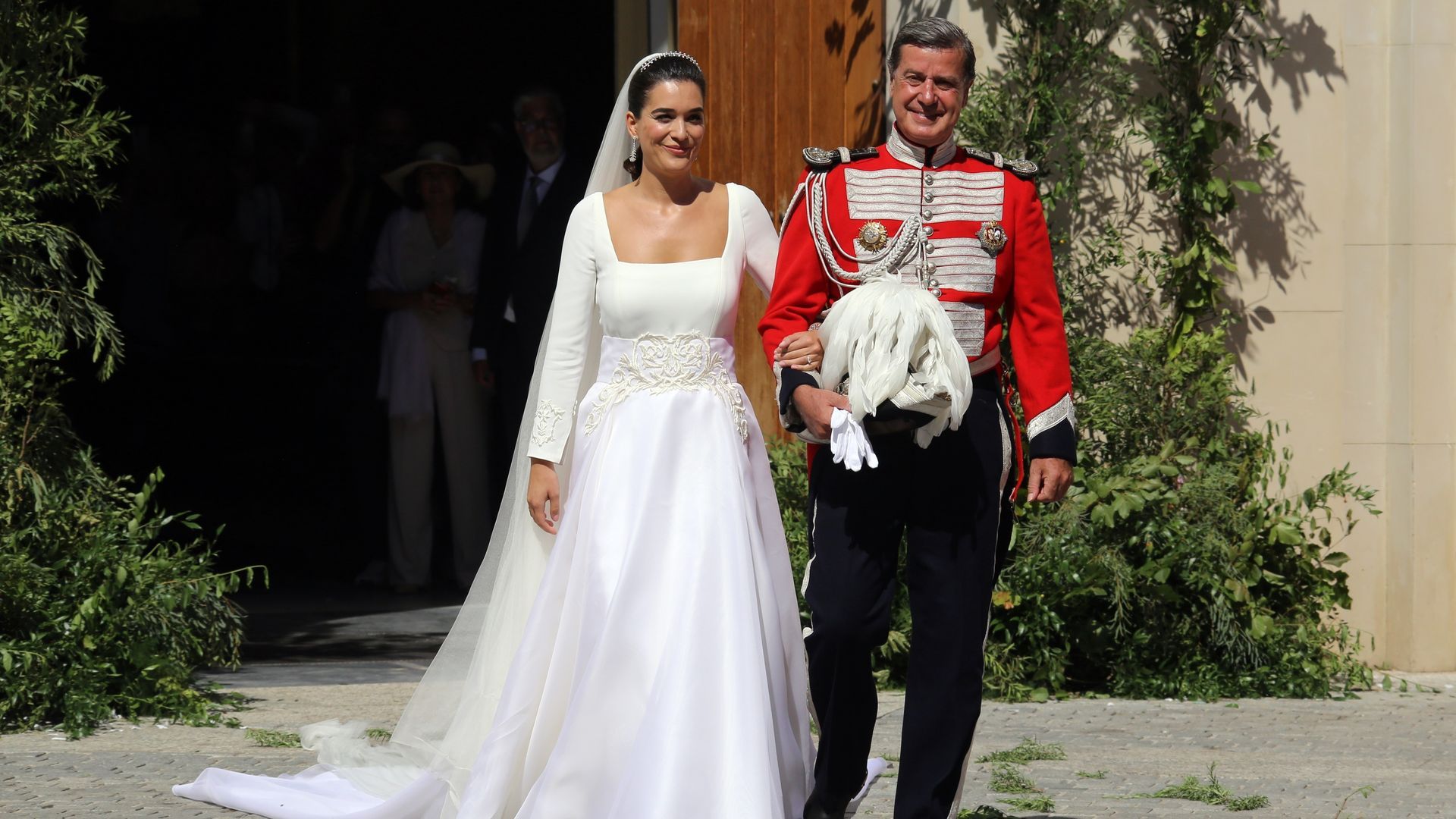 Bárbara Mirjan y Cayetano Martínez de Irujo en su boda