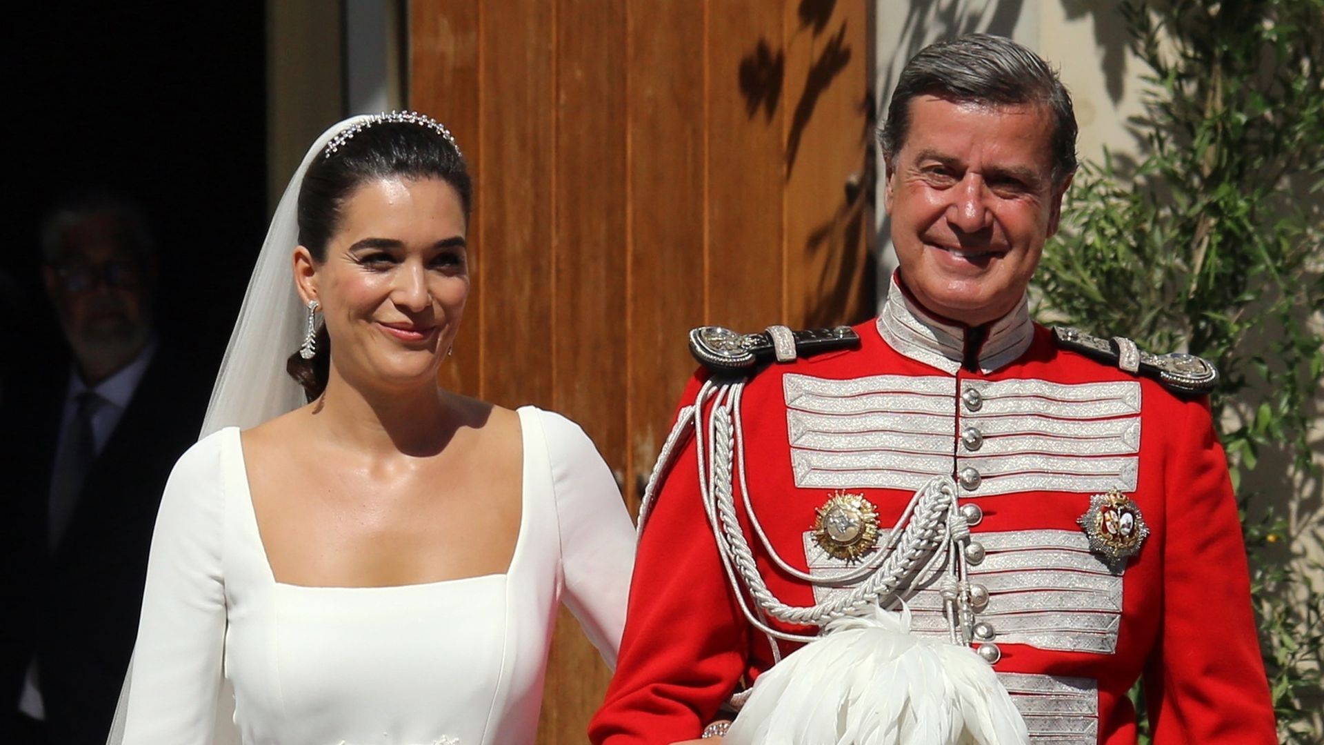 Bárbara Mirjan y Cayetano Martínez de Irujo en su boda