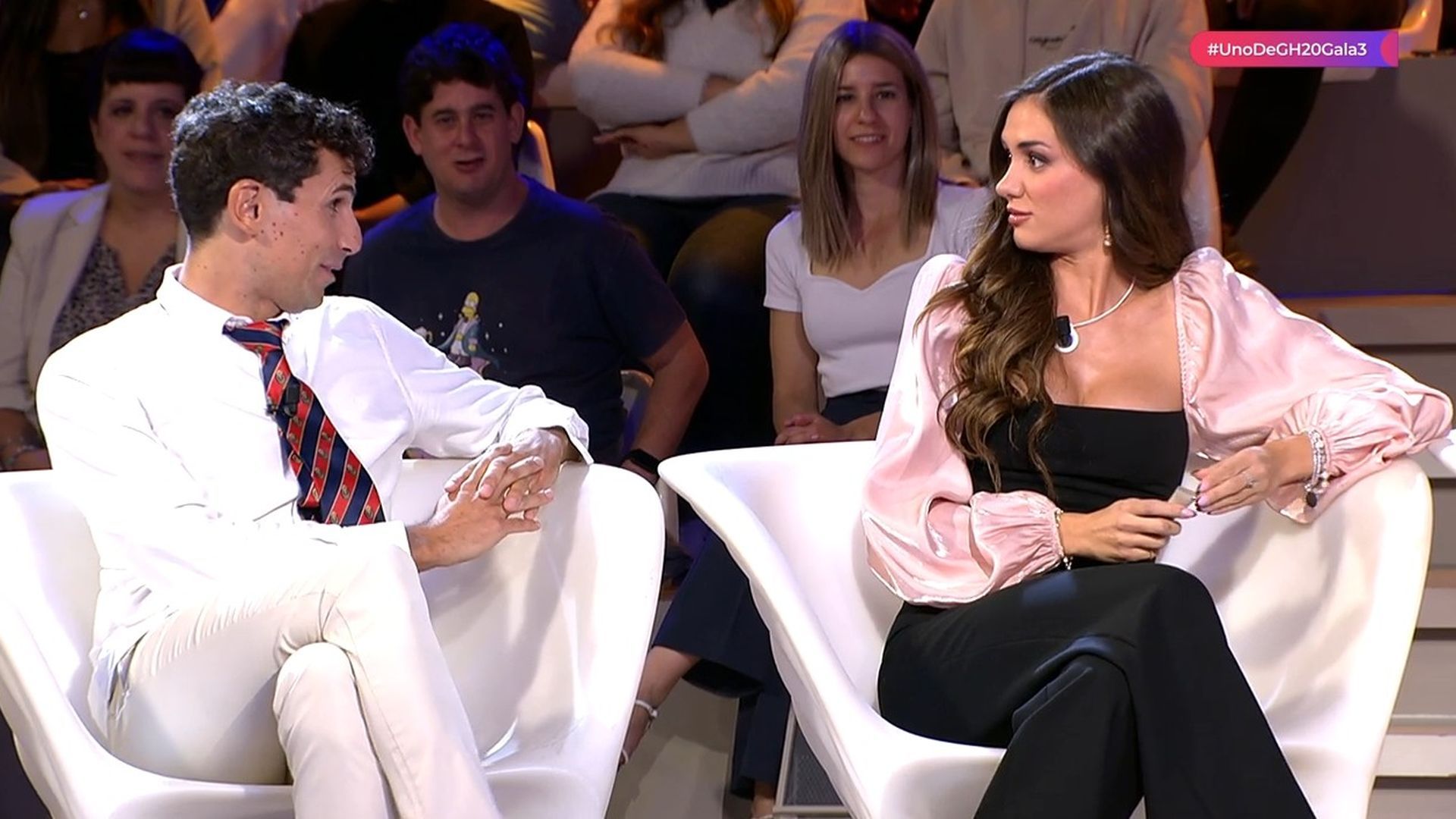 El esperado reencuentro entre Maica Benedicto y Óscar Landa en 'Uno de GH20': "No te hagas la víctima"