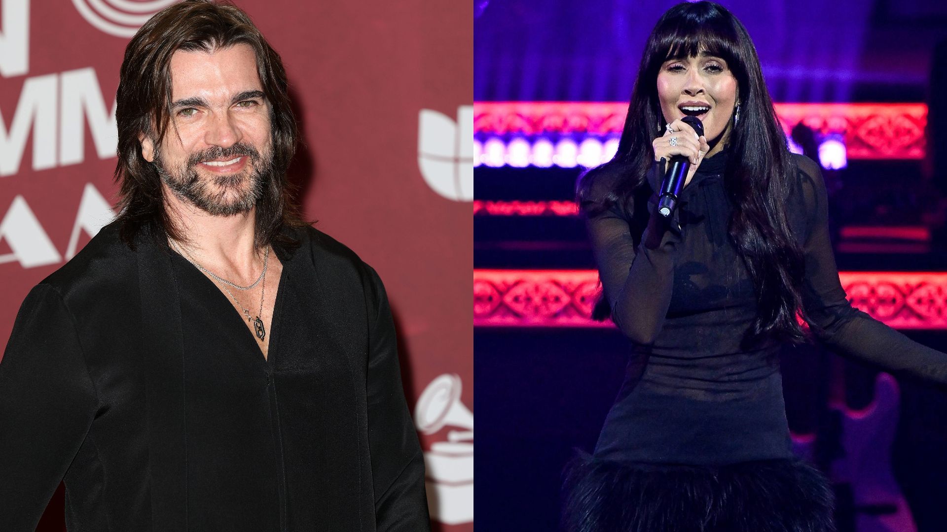 Los cantantes Juanes y Aitana