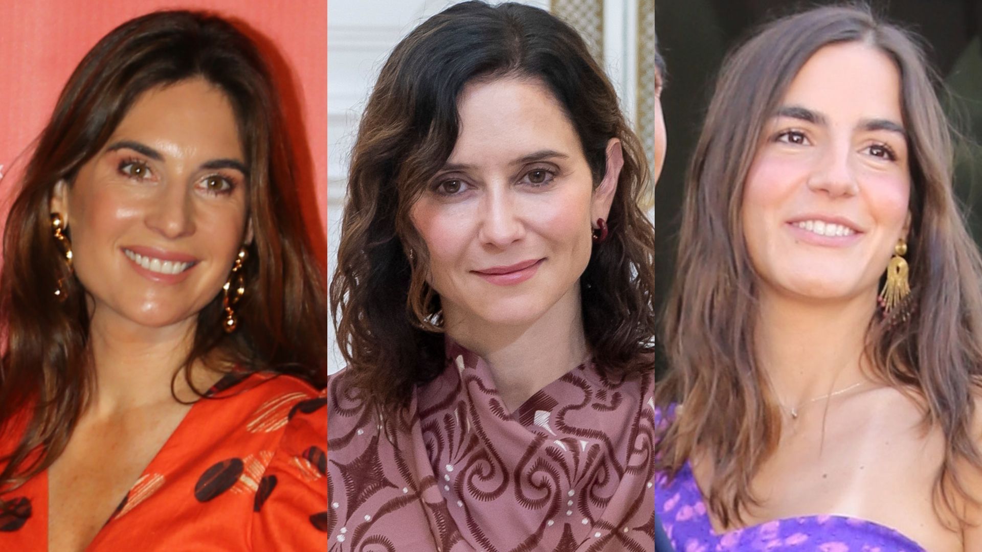 Lourdes Montes, Isabel Ayuso y Blanca Llandres, en un montaje de fotos