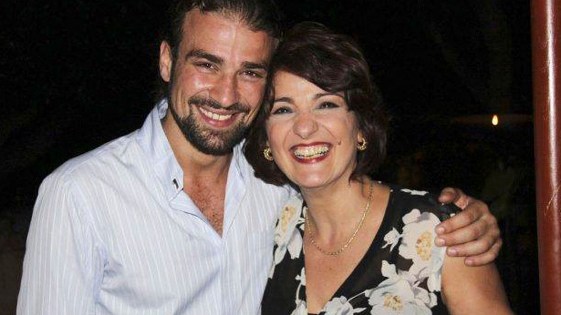 Mario Biondo y su madre, Santina D'Alessandro