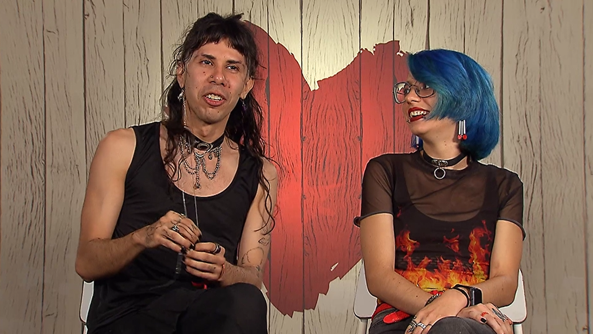 Nefe y Emma en 'First Dates'