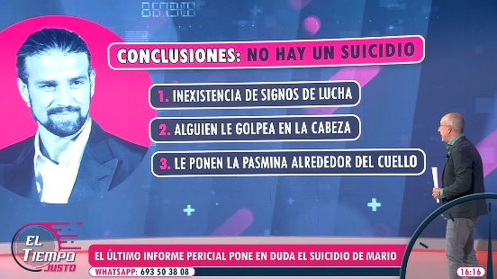 'El tiempo justo' accede al último informe pericial del 'Caso Biondo', que pone en duda el suicidio de Mario: "La Policía Científica no acudió al escenario"
