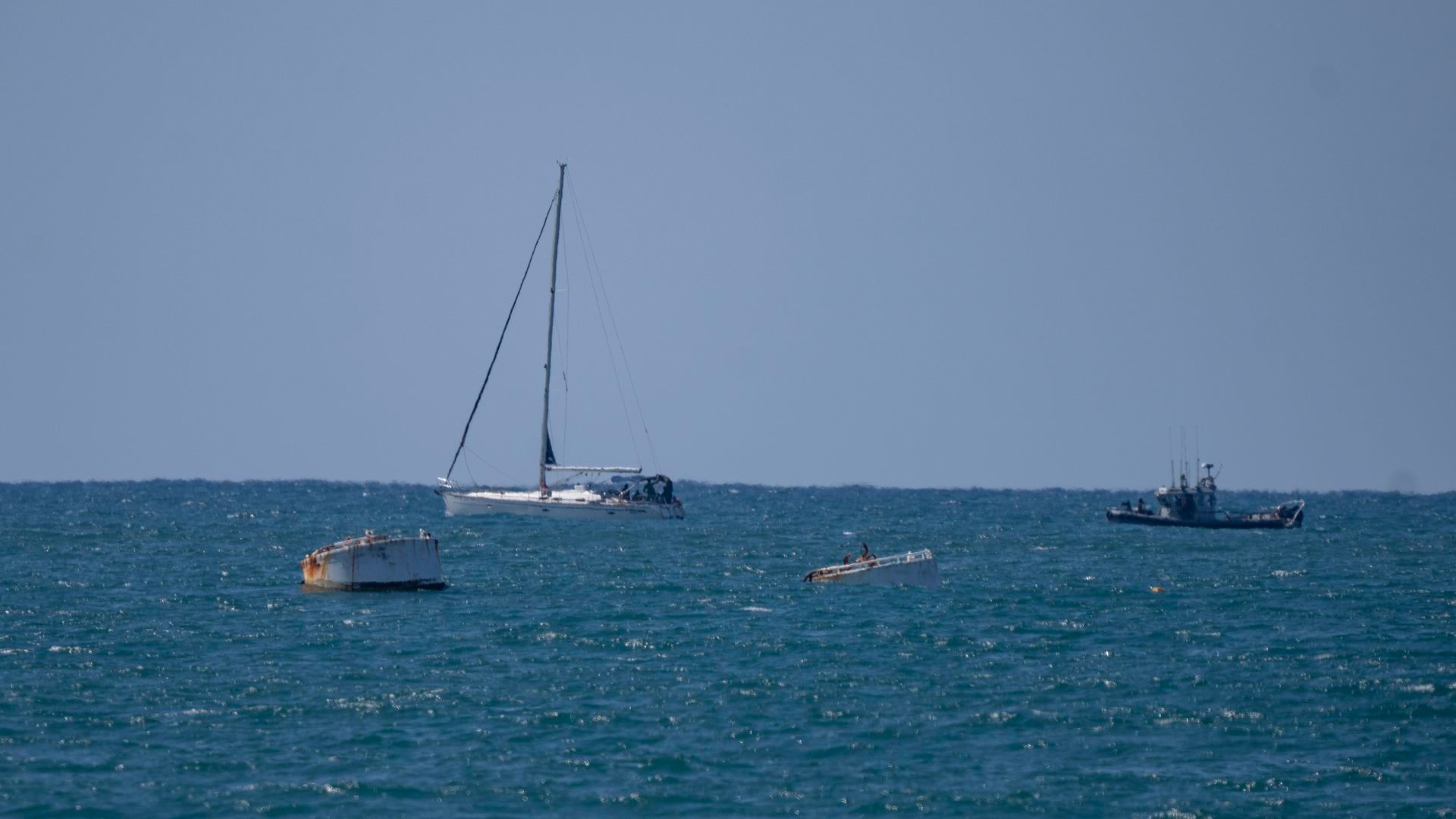 Imagen de la Global Sumud Flotilla cerca del puerto israelí de Asdod