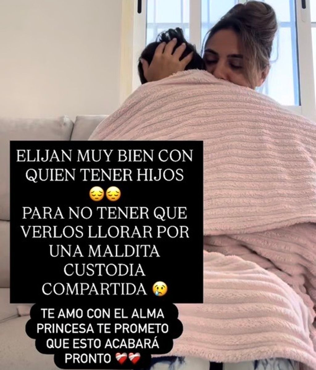 La desgarradora imagen de Gema Aldón con su hija