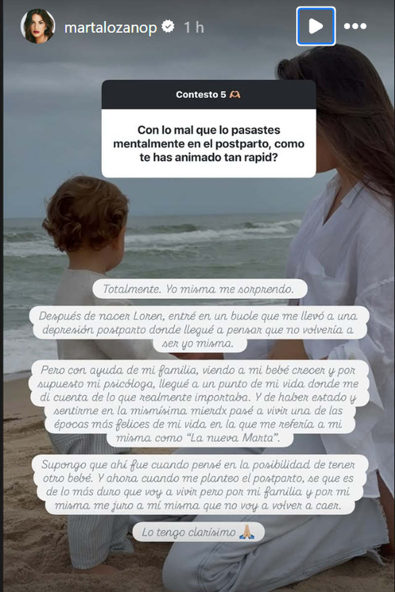 La respuesta de Marta Lozano