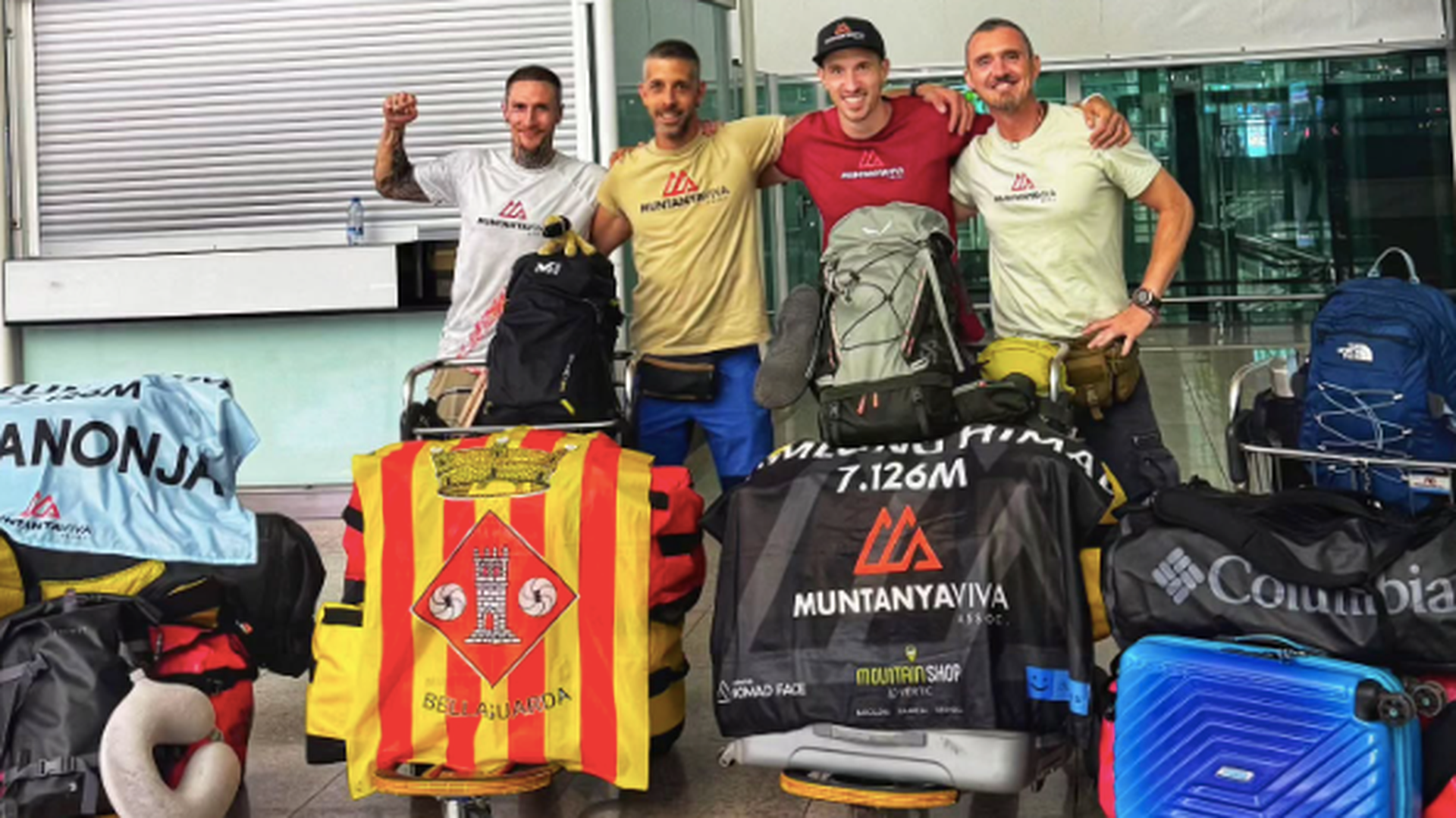 Los cuatro alpinistas catalanes