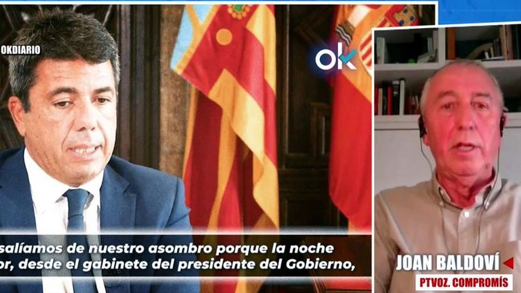 Joan Baldoví, contundente en su análisis de la primera entrevista a Carlos Mazón tras la DANA: "Es absolutamente patética"