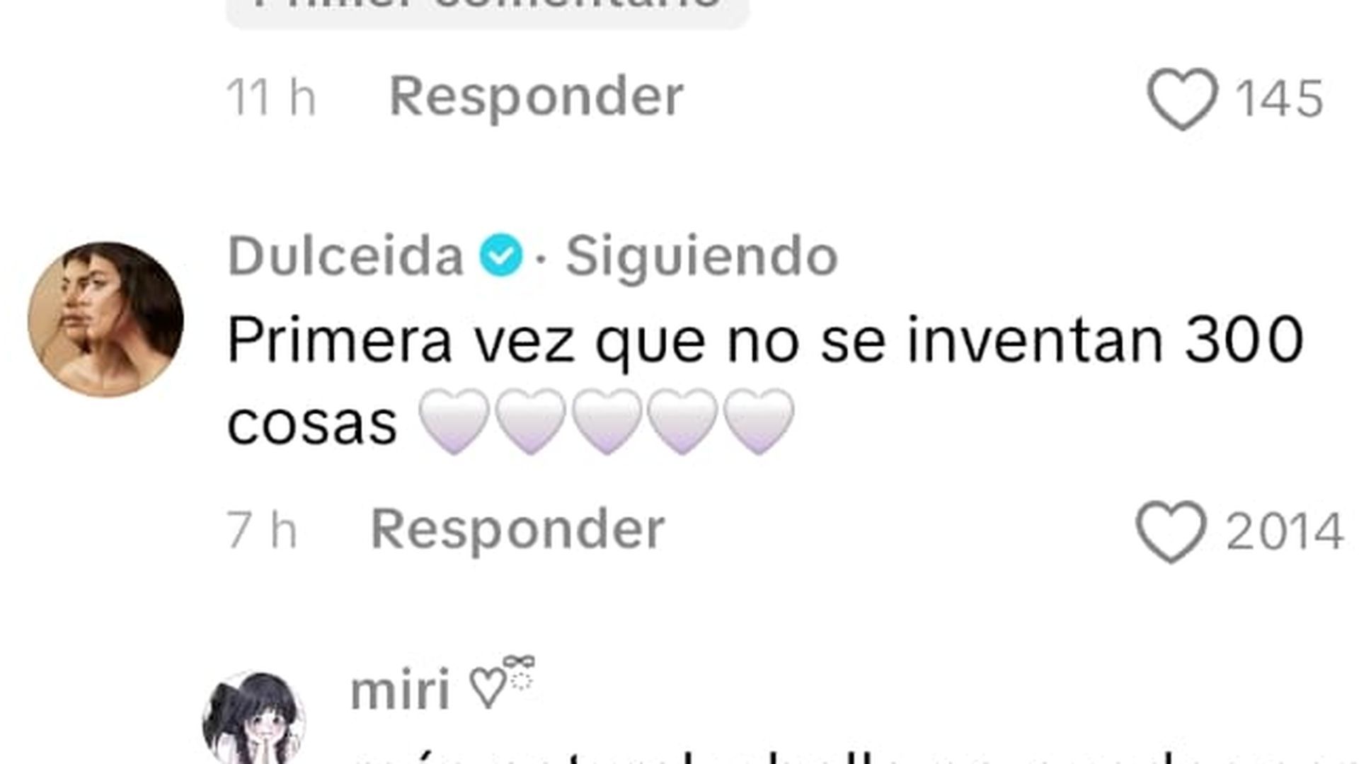 Comentario de Dulceida