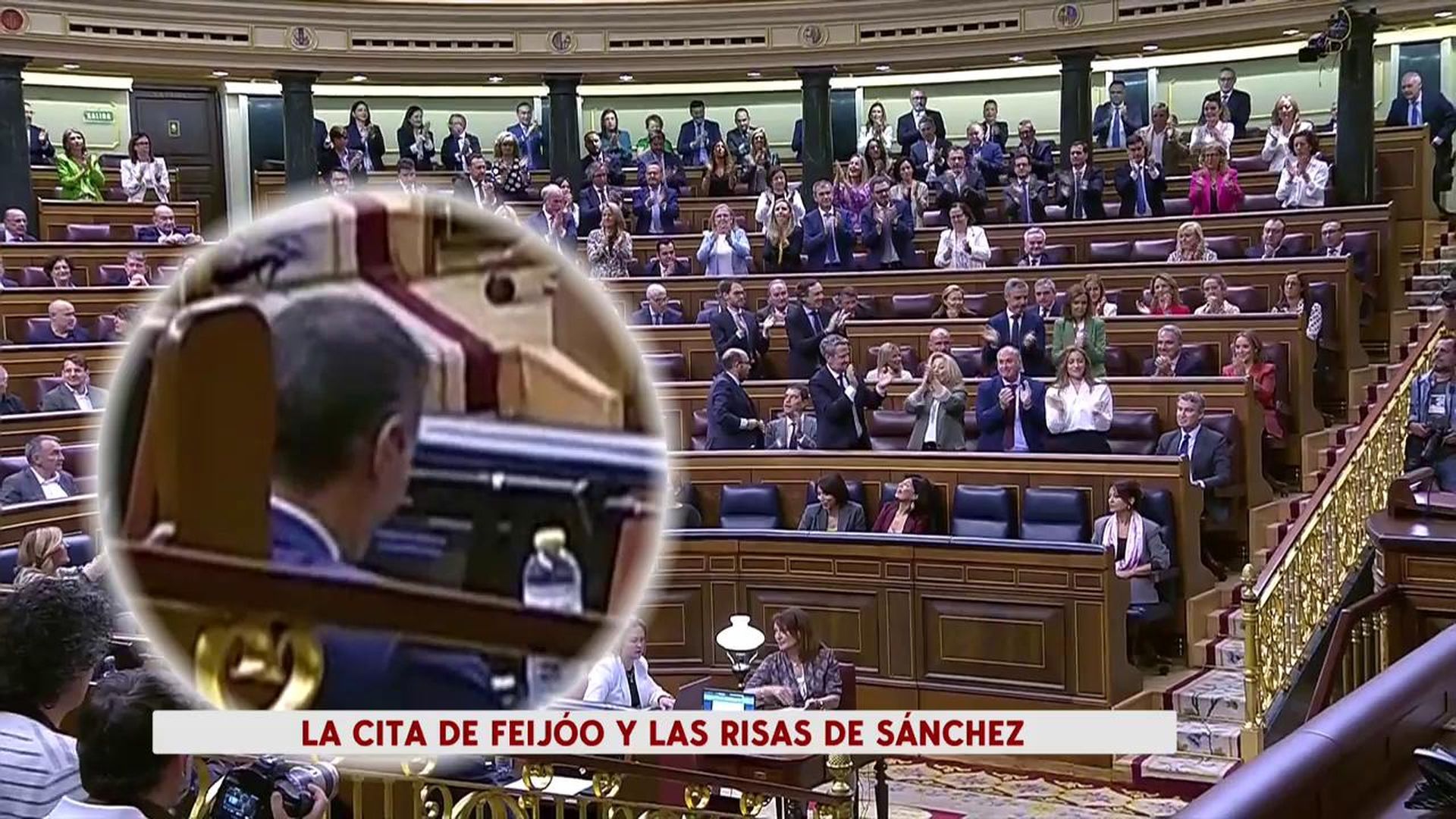 El gesto de Pedro S�ánchez a la bancada del PP en el Congreso