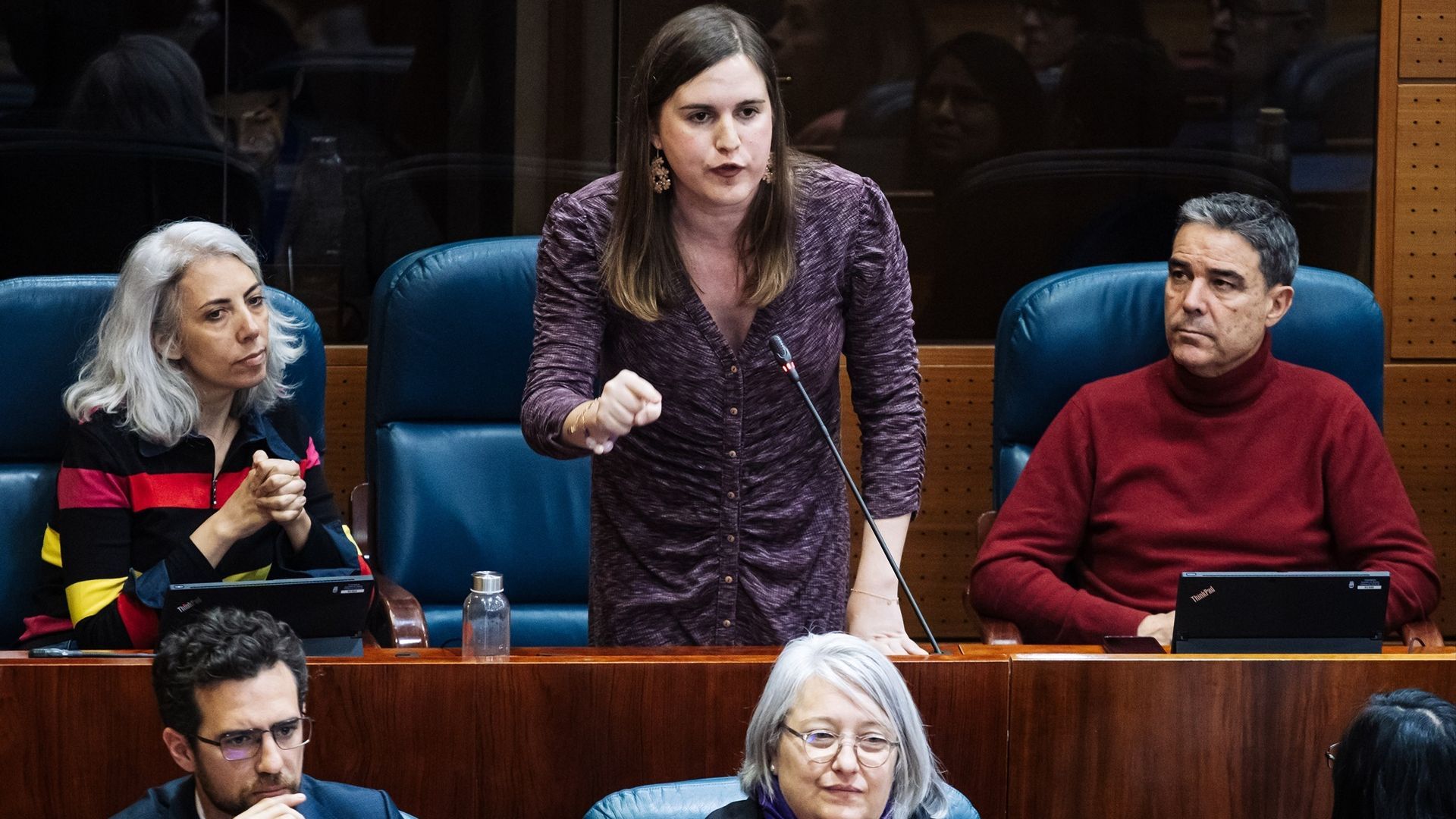 Jimena González, en la Asamblea de Madrid en 2024