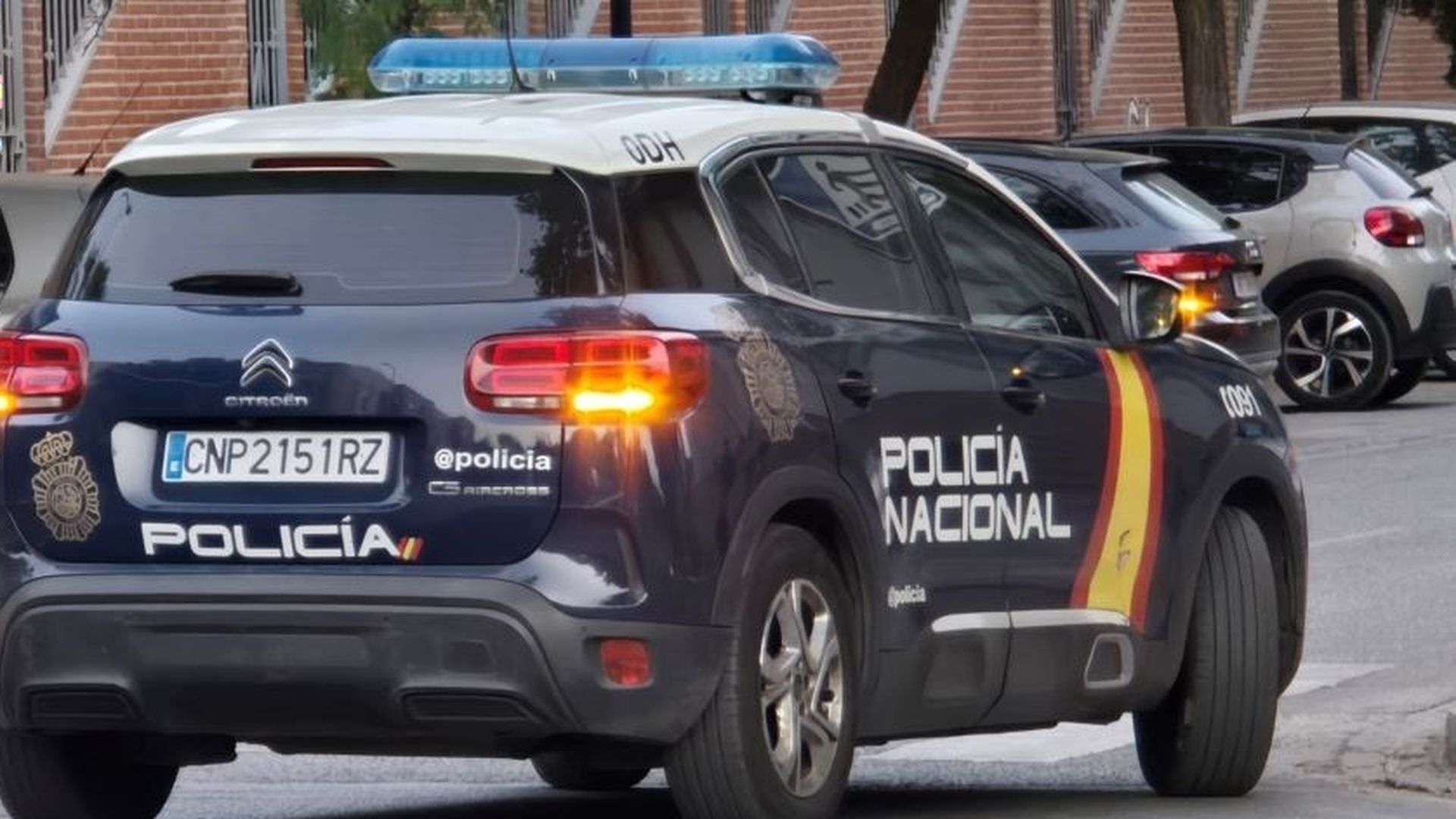Un coche de la Policía Nacional