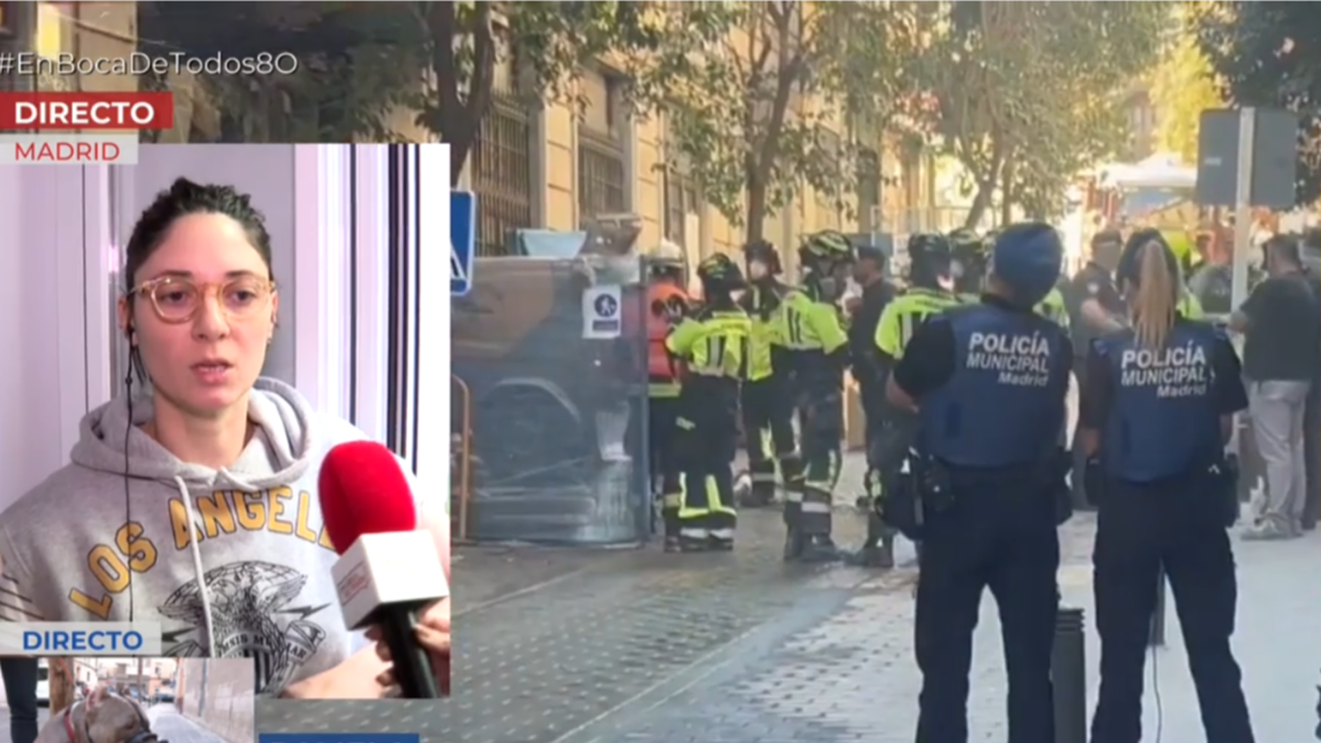 Una vecina que vive frente al edificio derrumbado en Madrid: "Fue como un terremoto"