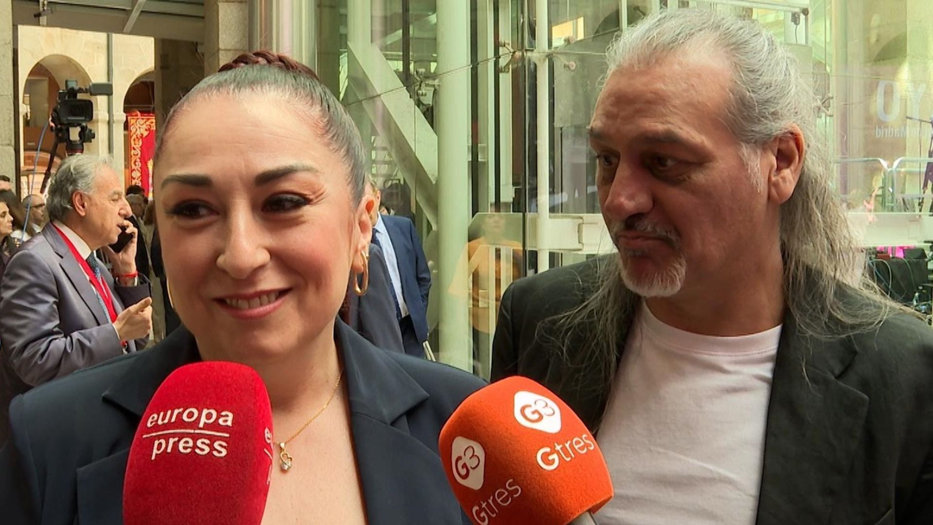 Ángeles Muñoz y Dioni, componentes del grupo Camela