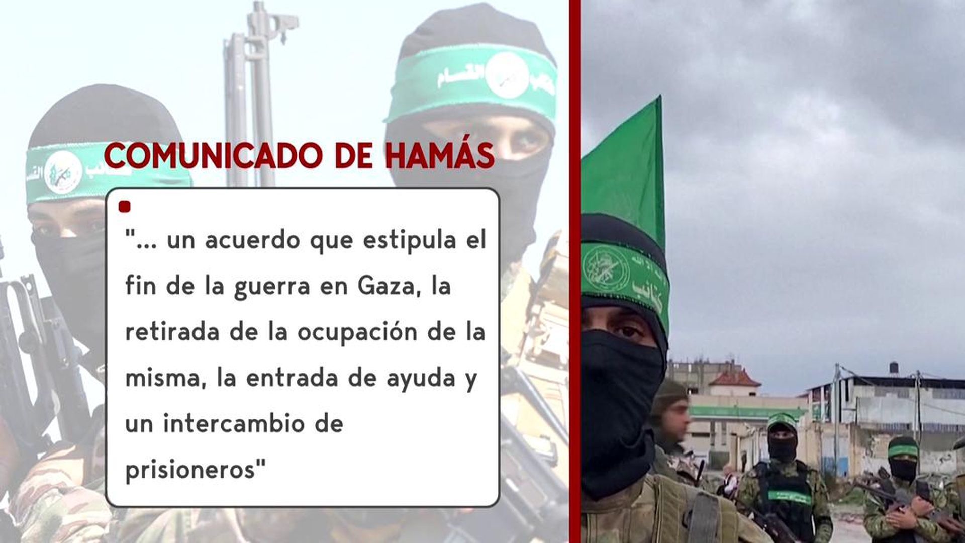 Hamás confirma el sí a la primera parte del acuerdo de paz de Gaza