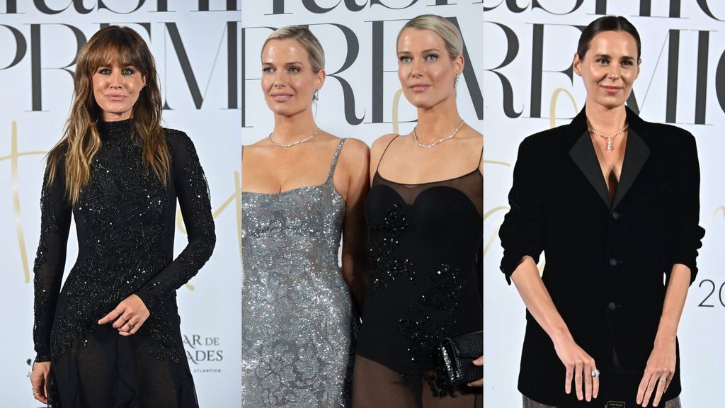 Isabel Jiménez, Amelia y Eliza Spencer y Claudia Osborne en un montaje de fotos