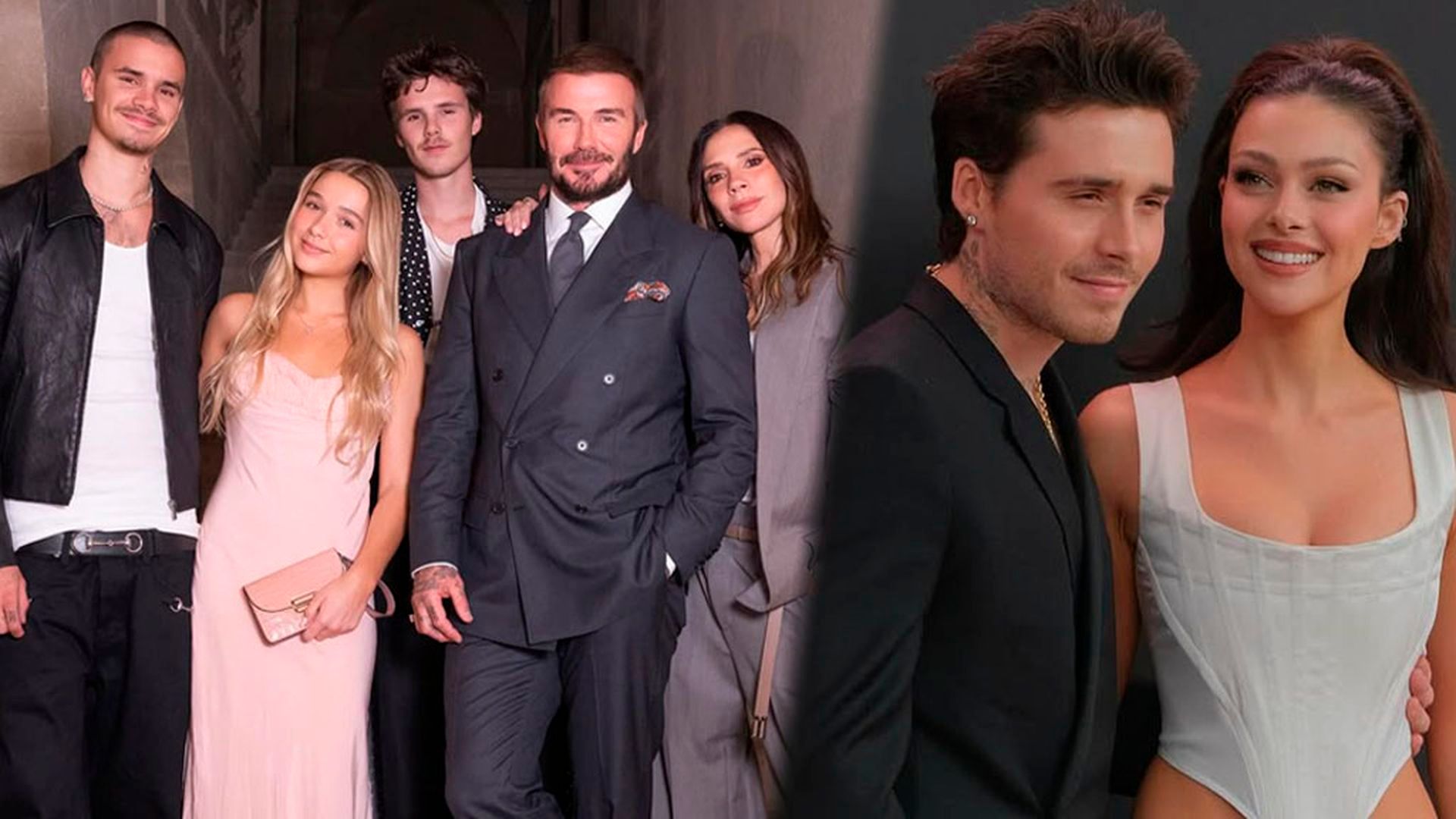 La familia Beckham, Brooklyn y Nicola Peltz La familia Beckham, Brooklyn y Nicola Peltz