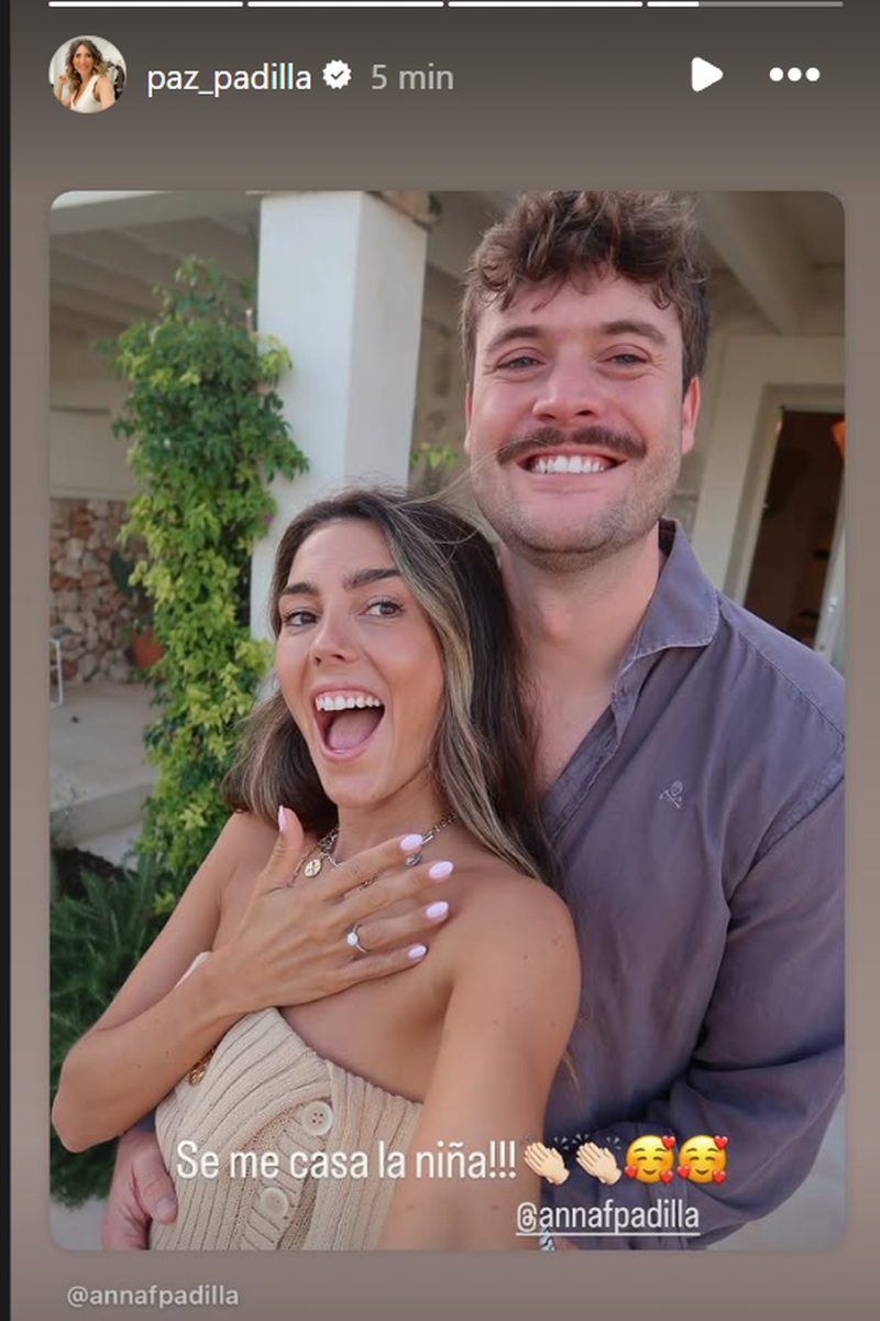 Paz Padilla reacciona a la noticia de la boda de su hija