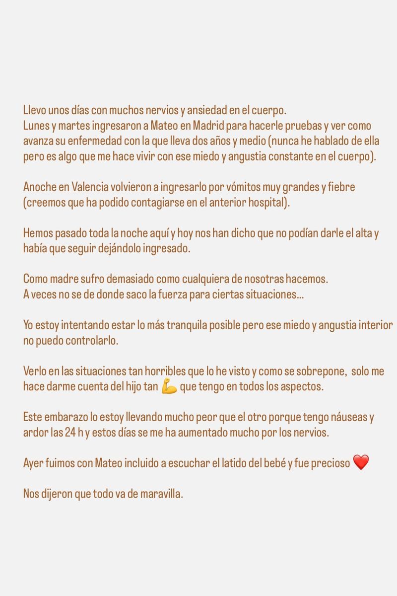 El sincero mensaje de Ana Moya