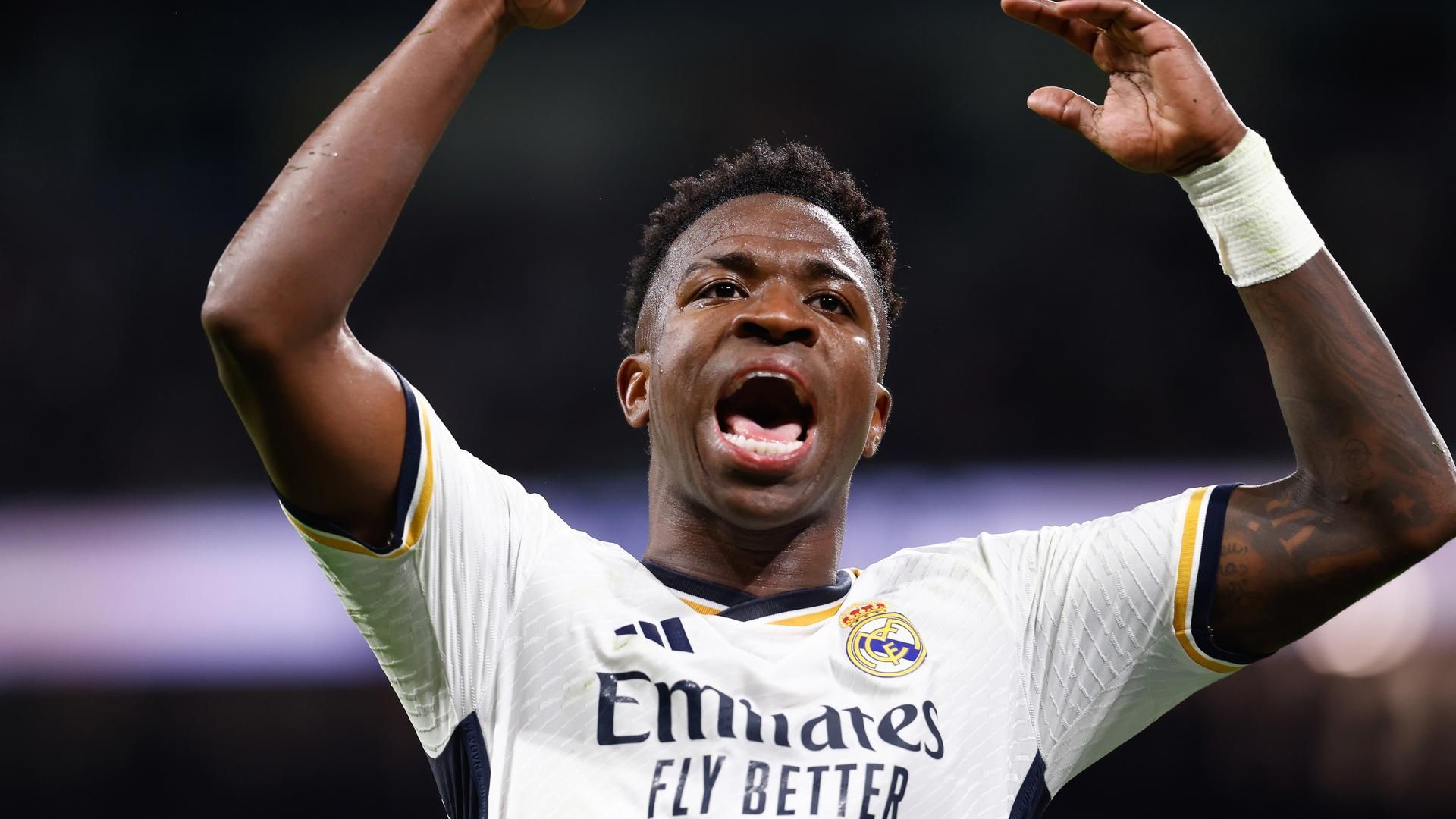 Vinícius con el Real Madrid