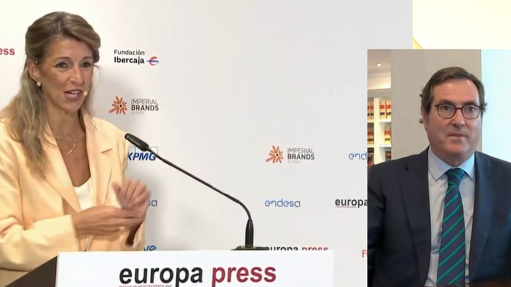 Antonio Garamendi, presidente de la CEOE, responde a Yolanda Díaz: "Que nos den un permiso para descansar"