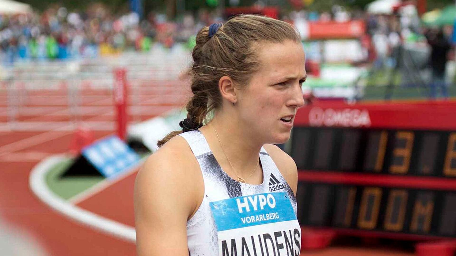 La campeona de heptatlón Hanne Maudens