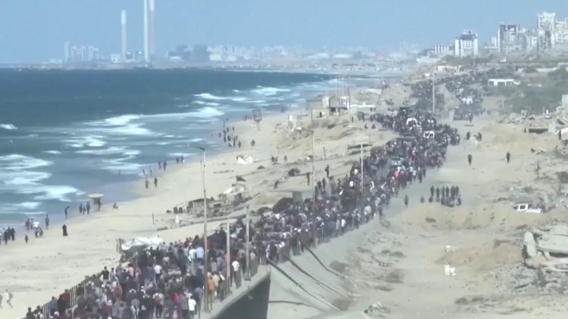 La imagen de la paz en Gaza: el éxodo de los gazatíes