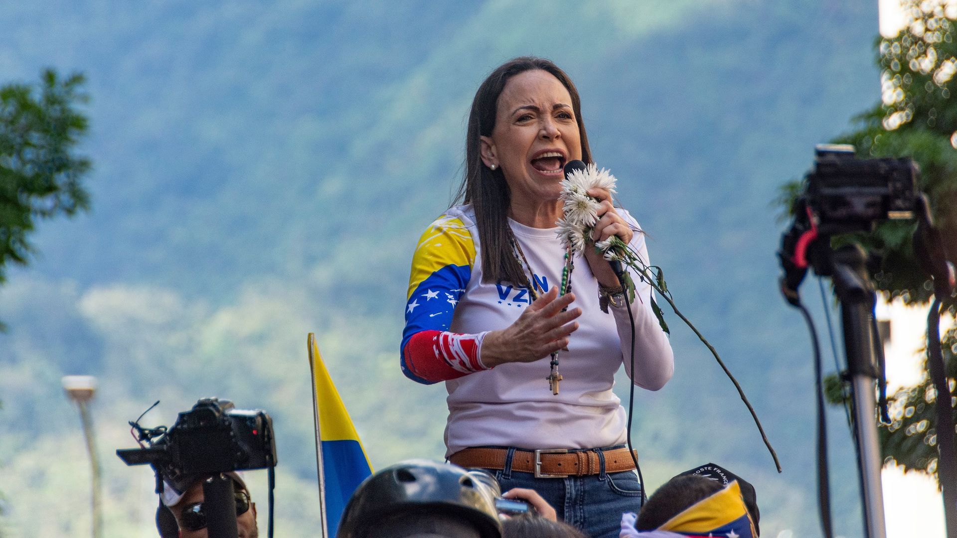 La líder opositora venezolana, María Corina Machado