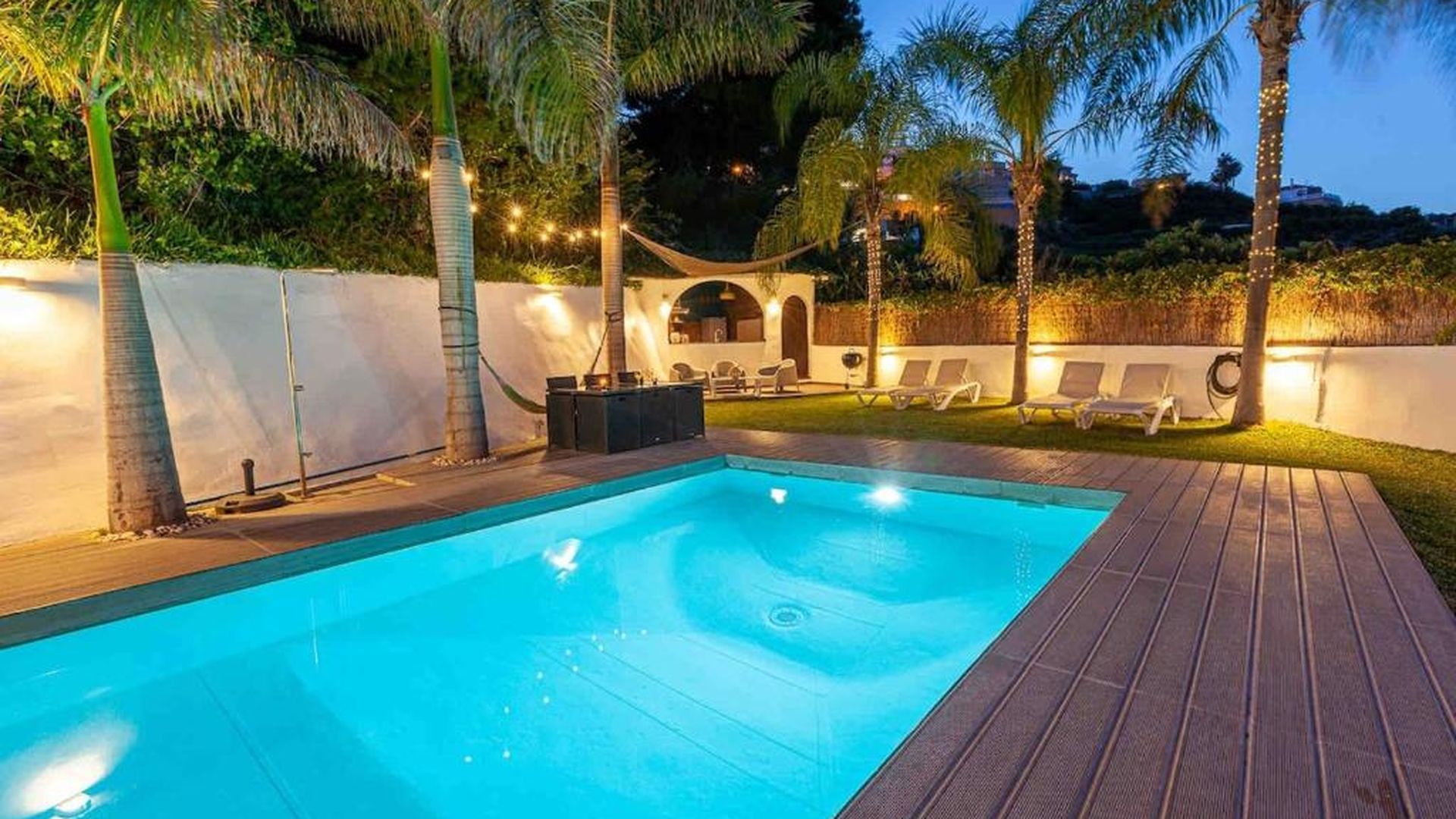 La piscina de la casa de Hanan Alcalde