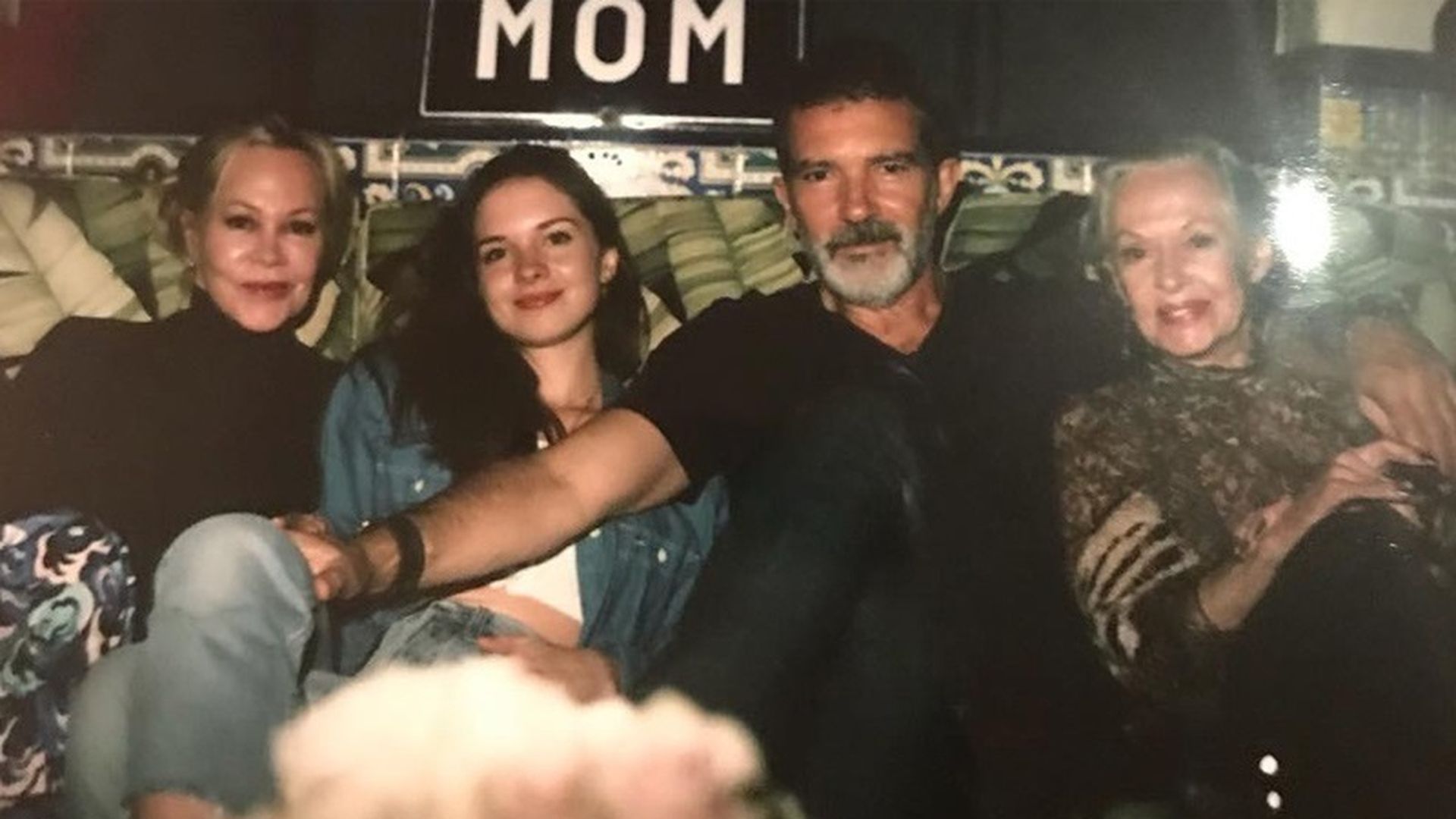 Melanie Griffith, Stella del Carmen, Antonio Banderas y Tippi Hed