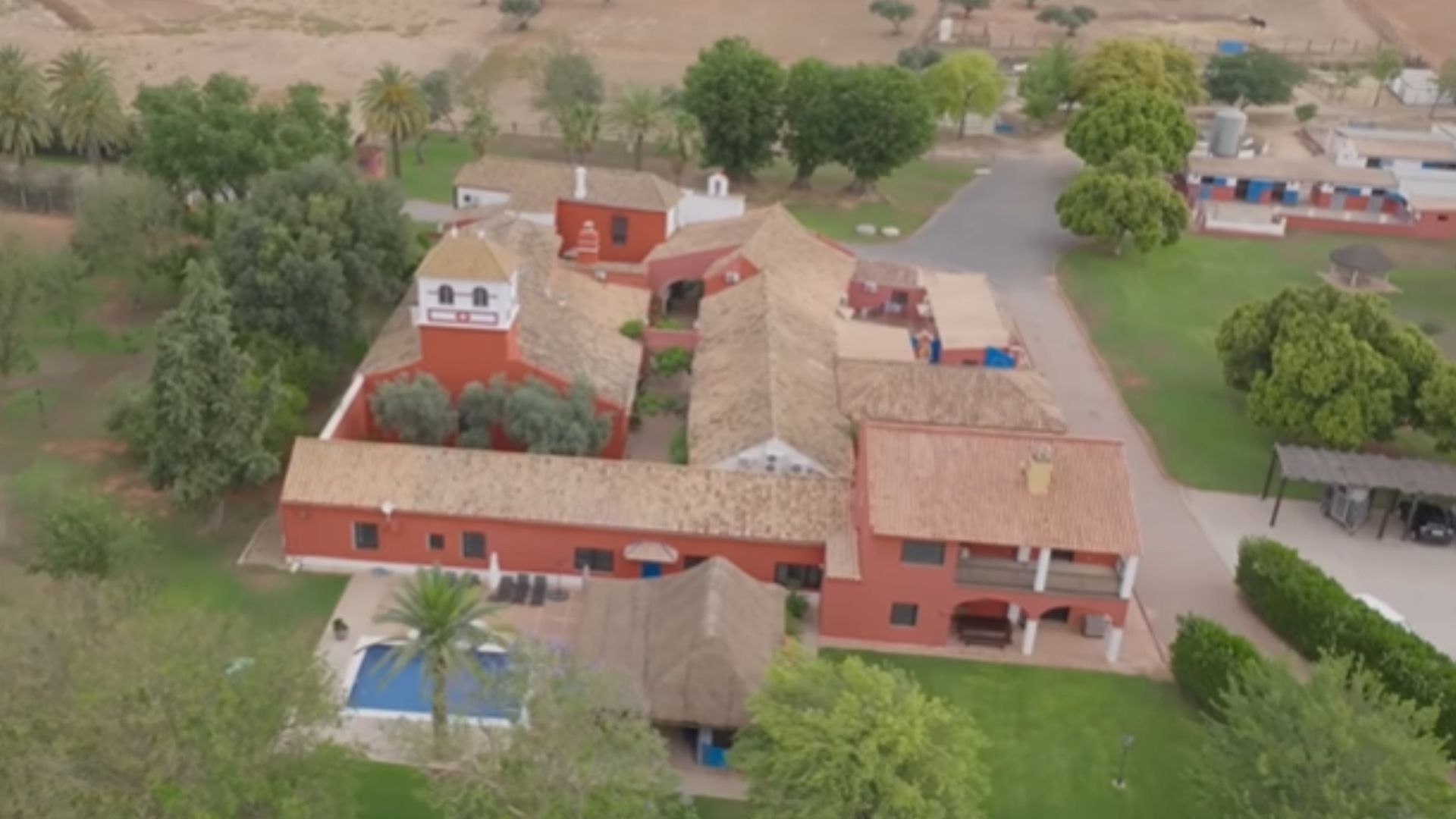 Vista aérea del cortijo de Bertín Osborne