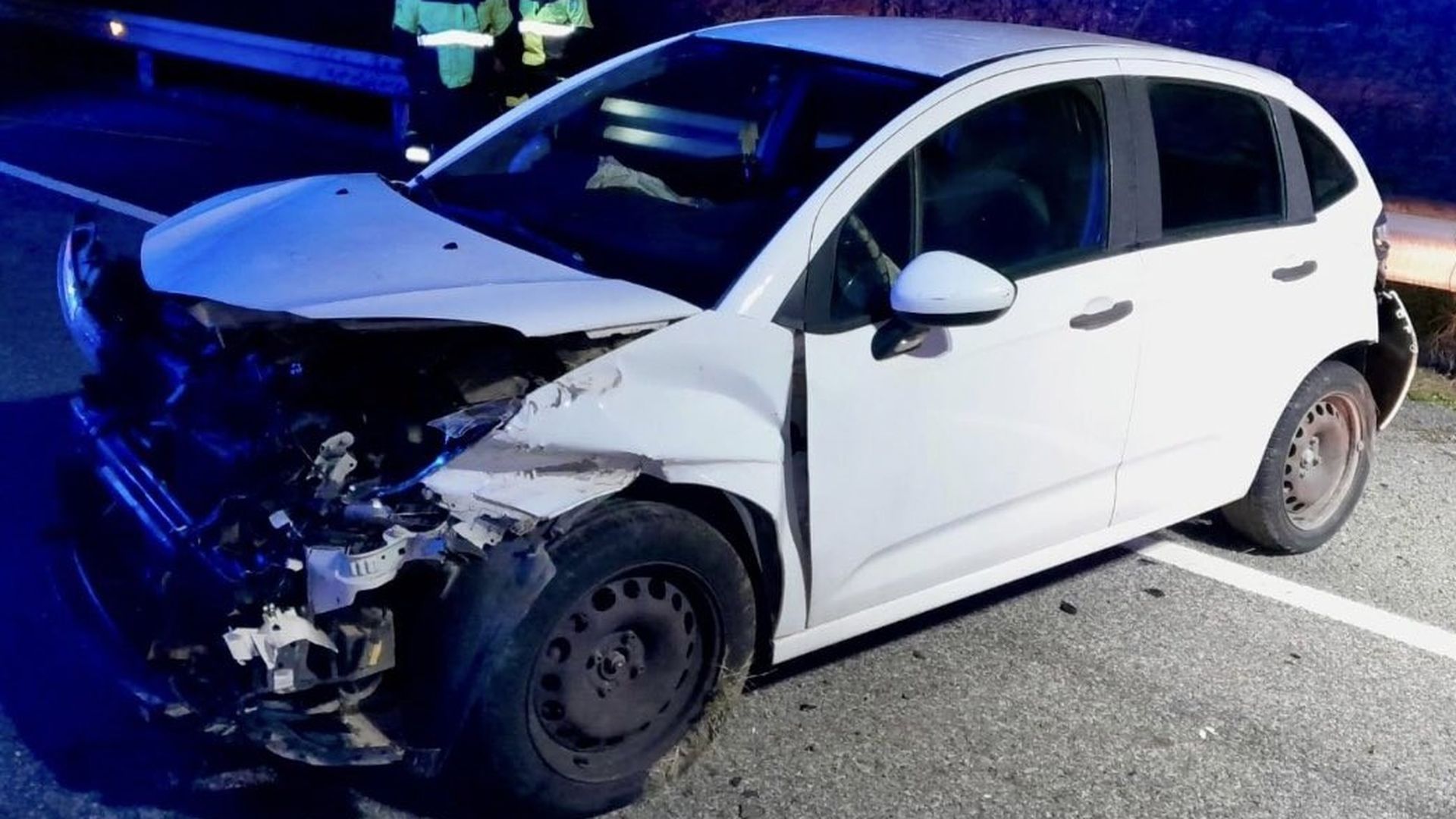 Accidente de turismo en Málaga