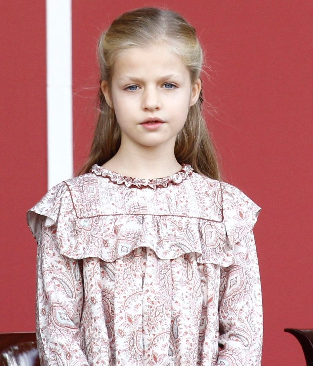La princesa Leonor en el Desfile de la Hispanidad de 2014