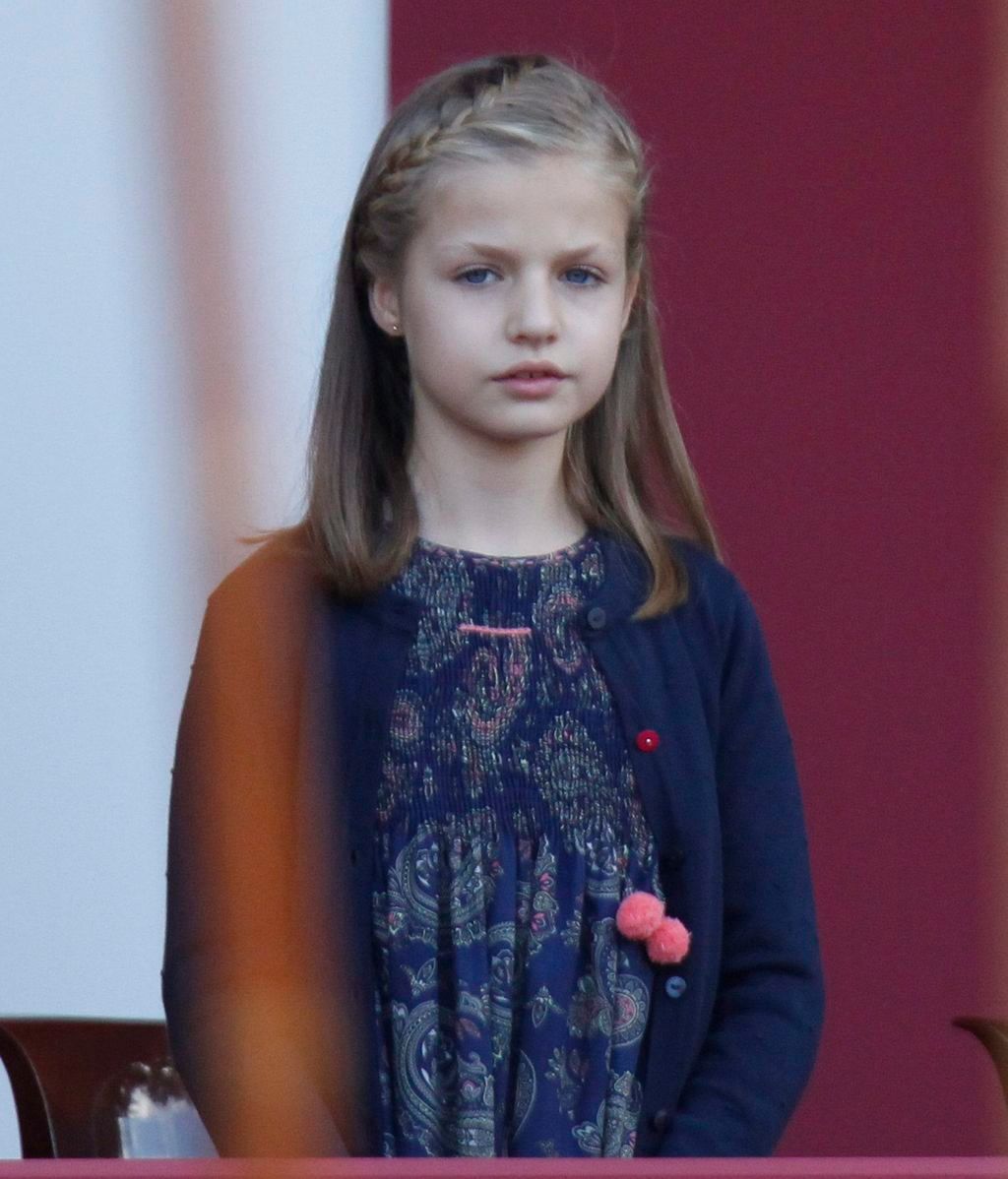 La princesa Leonor en el Desfile de la Hispanidad de 2015