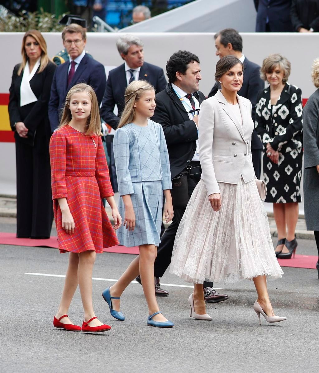 La princesa Leonor en el Desfile de la Hispanidad de 2018