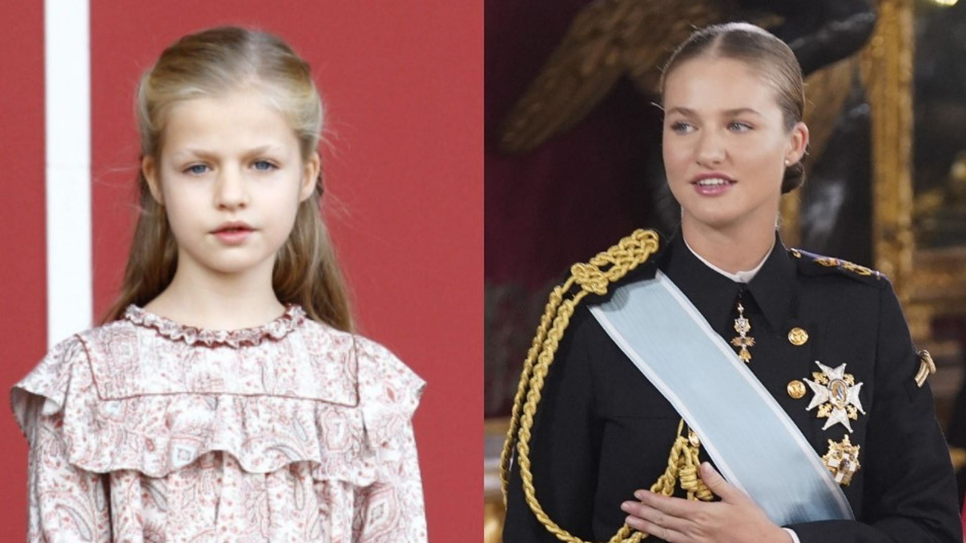 La princesa Leonor en su primer y en su último Día de la Hispanidad