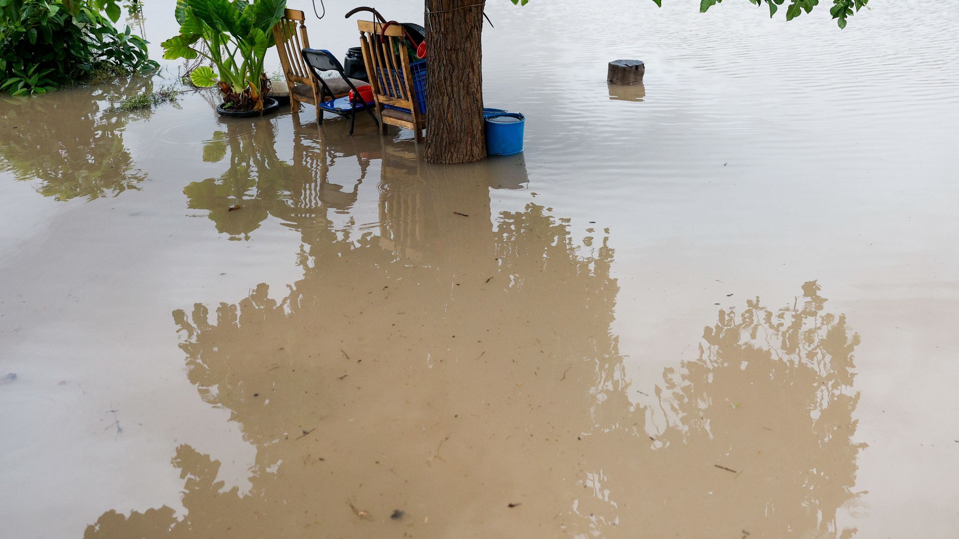 Zona inundada en Almussafes (Comunidad Valenciana)