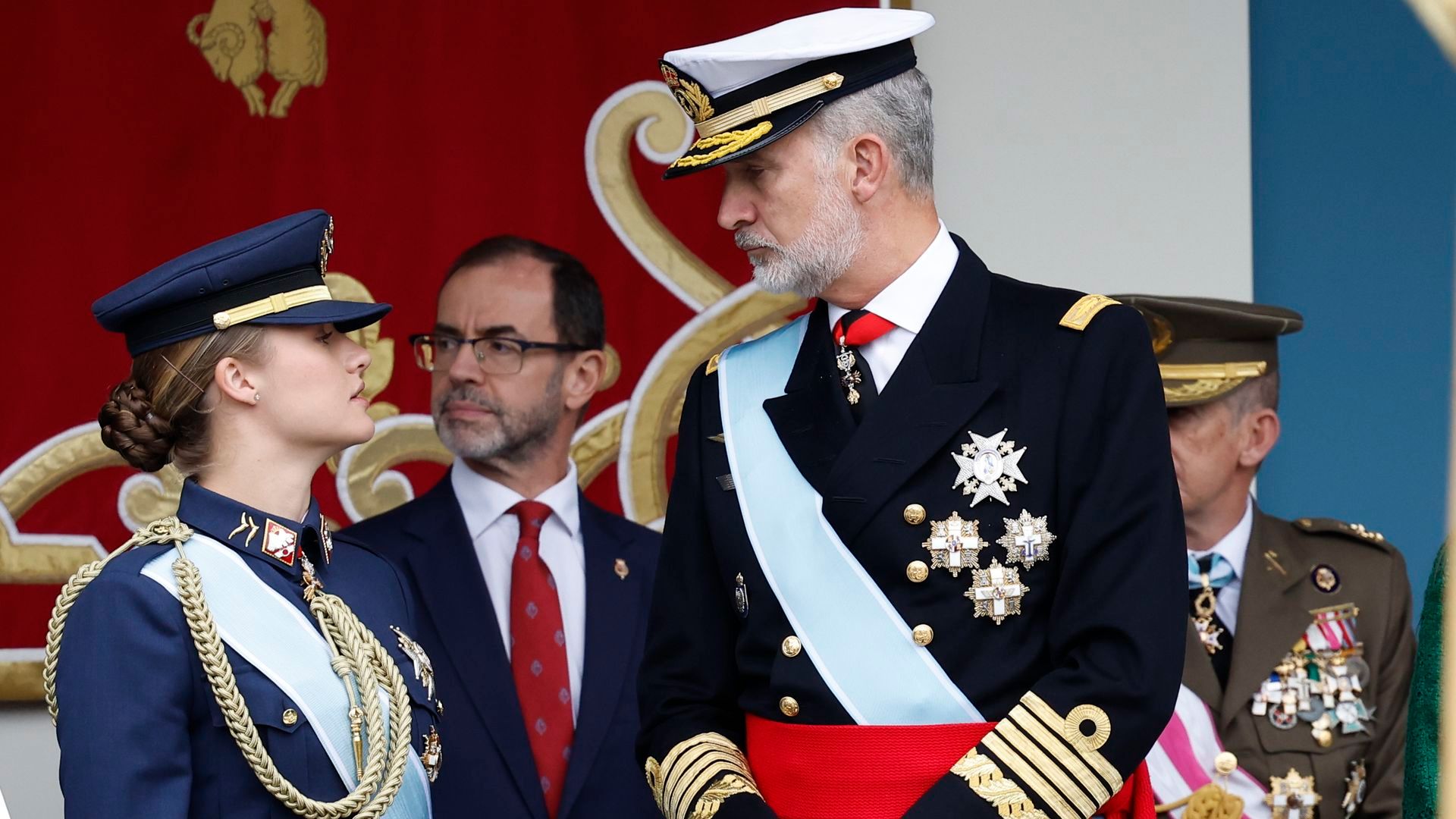El rey Felipe y la princesa Leonor