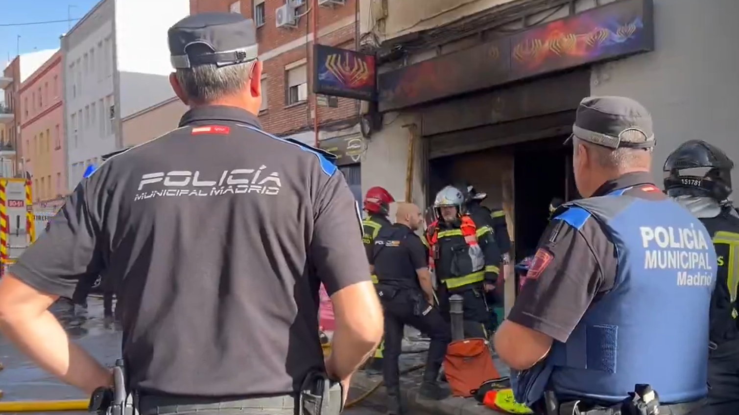 Incendio en local de cachimbas