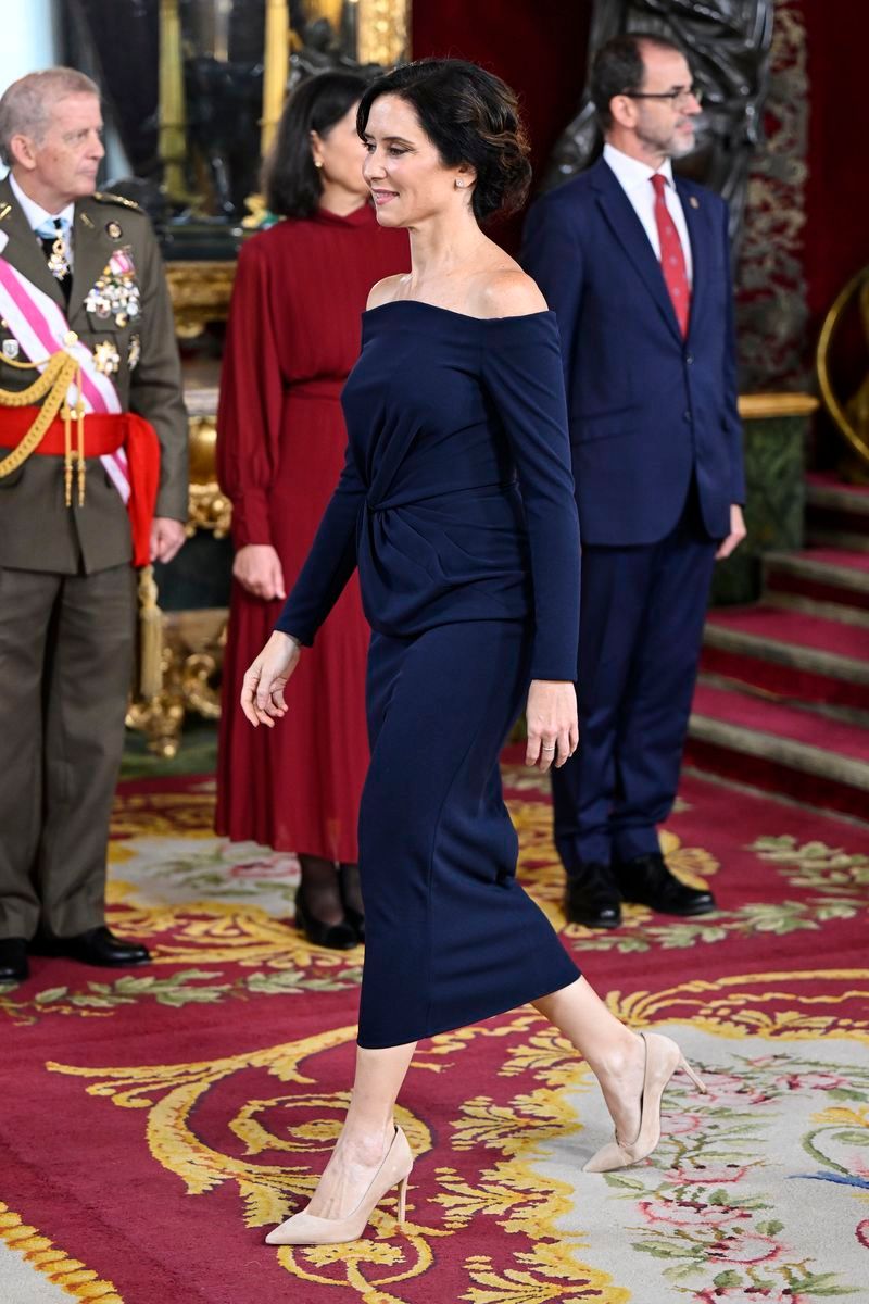 Isabel Díaz Ayuso en la recepción real