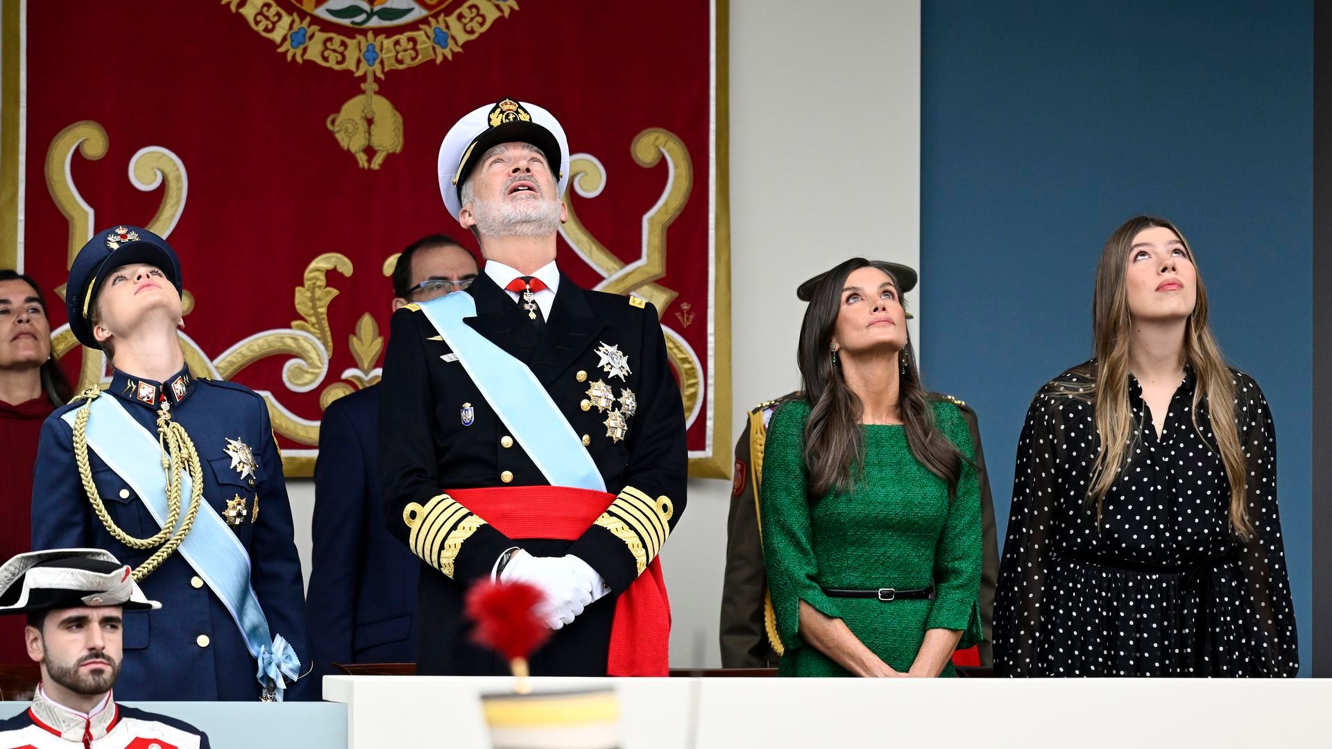 La familia real en el Día de la Hispanidad