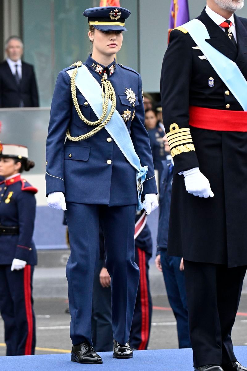 La princesa Leonor en el desfile del Día de la Hispanidad