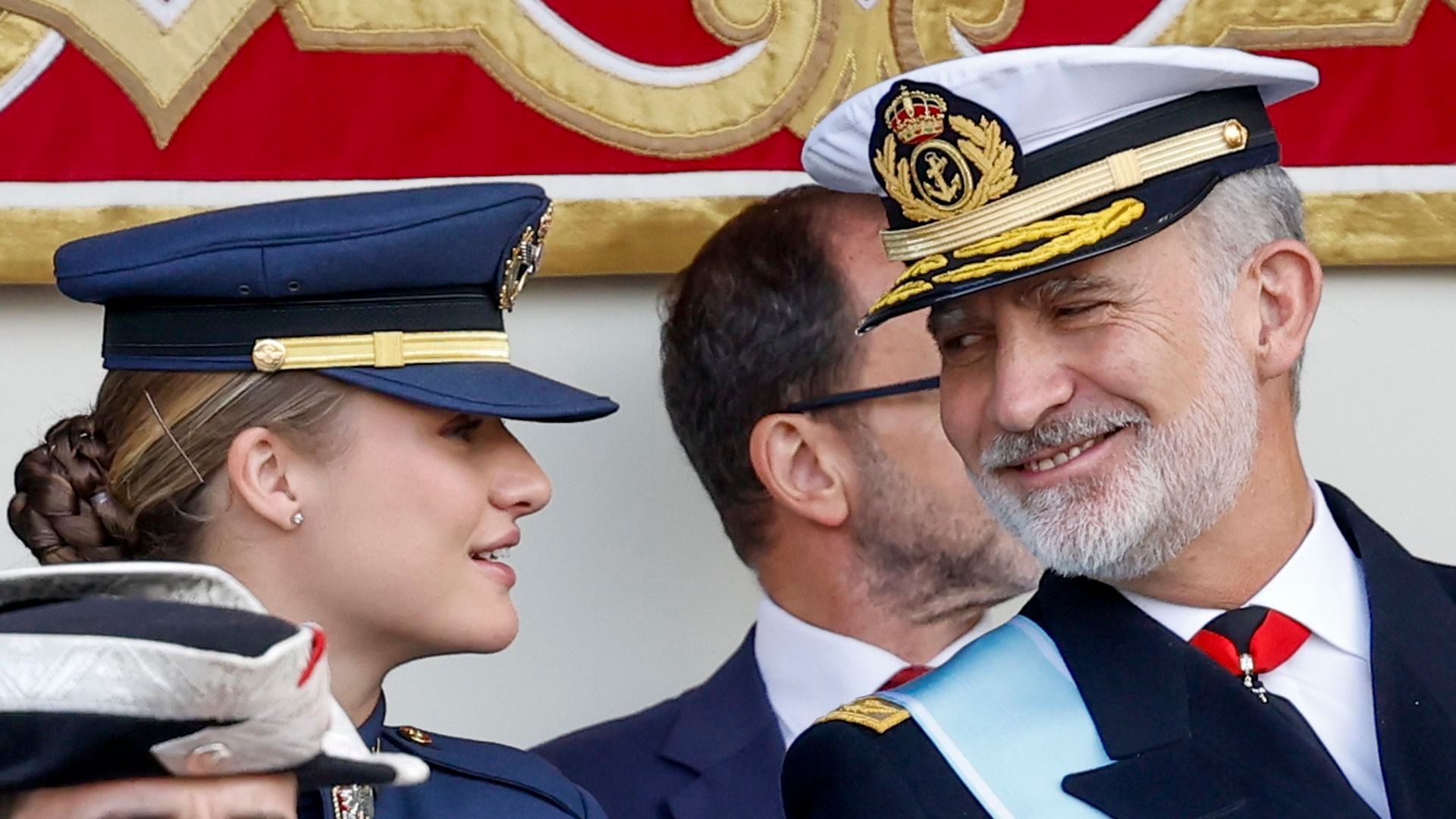 La princesa Leonor y el rey Felipe