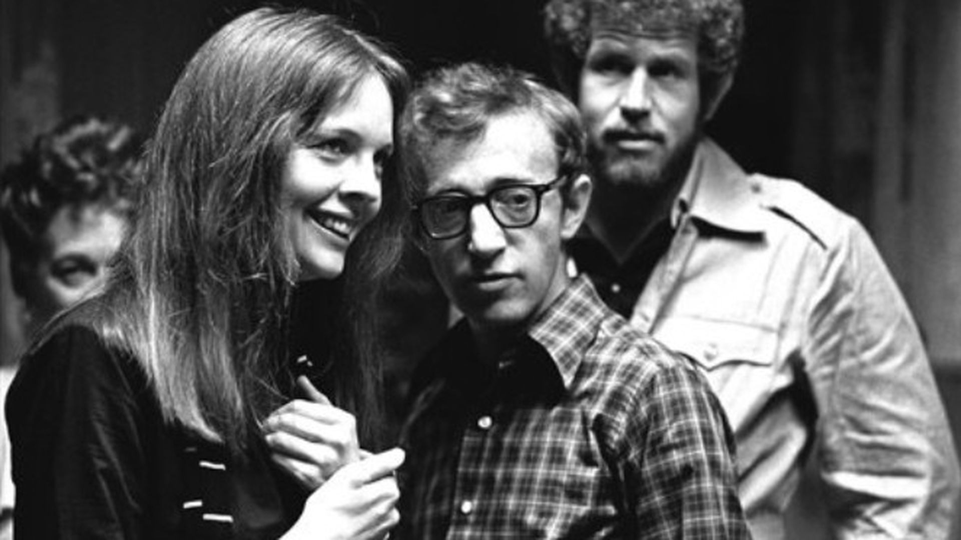 Diane Keaton y Woody Allen, durante el rodaje de una película