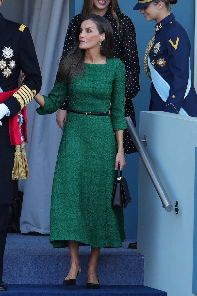 La reina Letizia en el desfile del Día de la Hispanidad